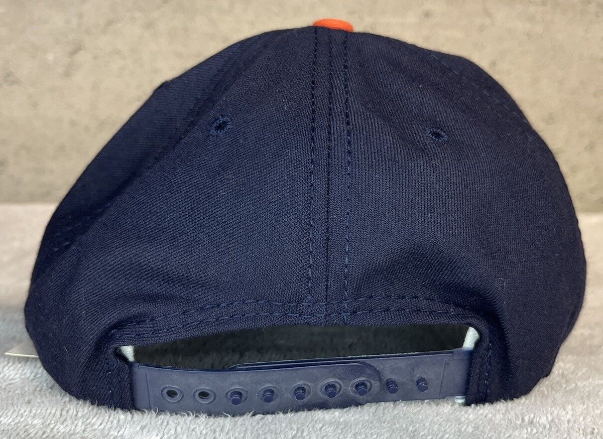 MLB Vintage NWT Detroit Tigers Black Snapback Hat MLB Retro Logo Size ONE SIZE - 3 Thumbnail