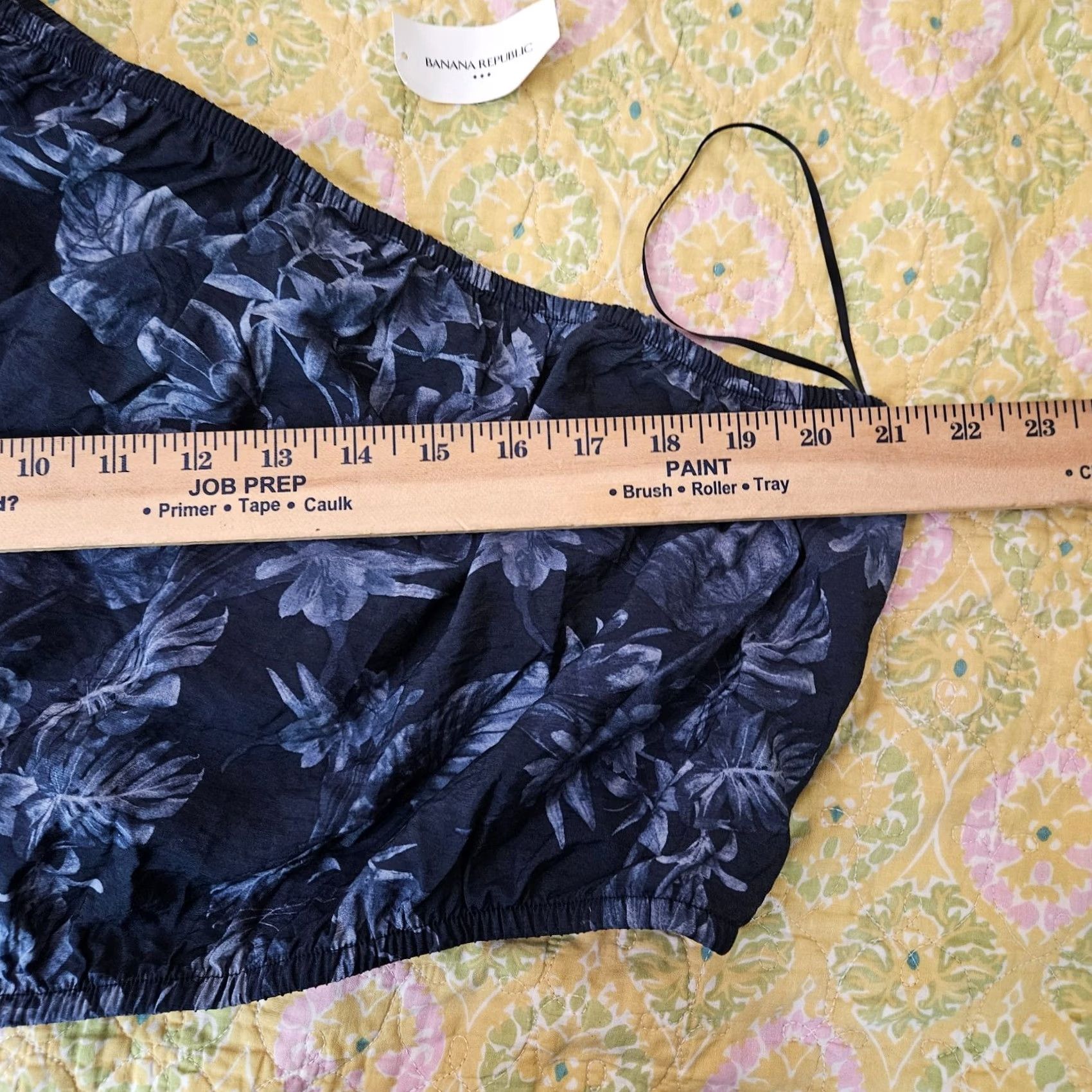 Banana Republic Banana Republic Women's Floral Printed Off One Shoulder Cropped Top L NEW Size L / US 10 / IT 46 - 6 Thumbnail