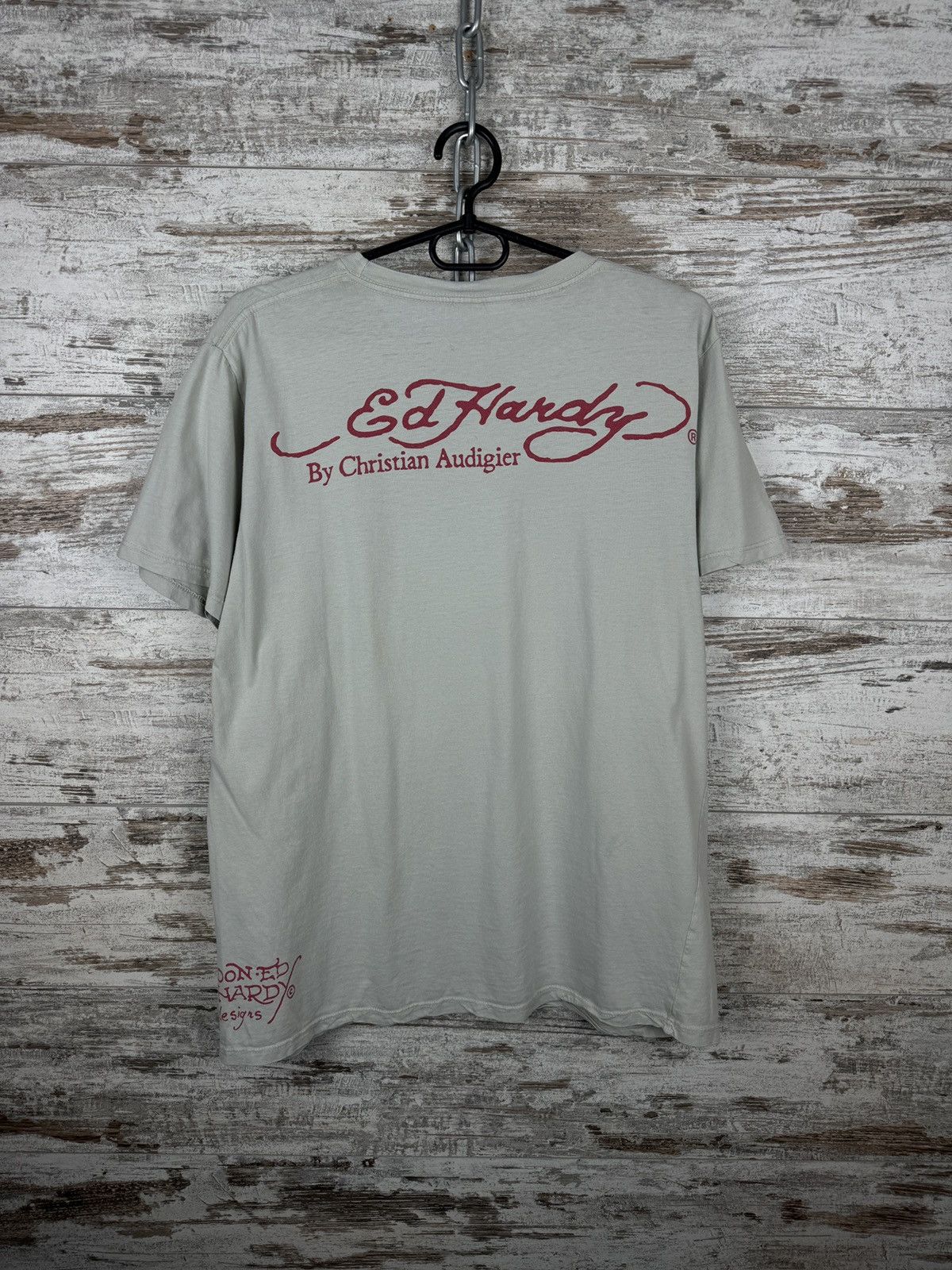 Christian Audigier × Ed Hardy × Vintage Mens Vintage Ed Hardy by Christian Audigier T-shirt tee rare Size US L / EU 52-54 / 3 - 11 Thumbnail