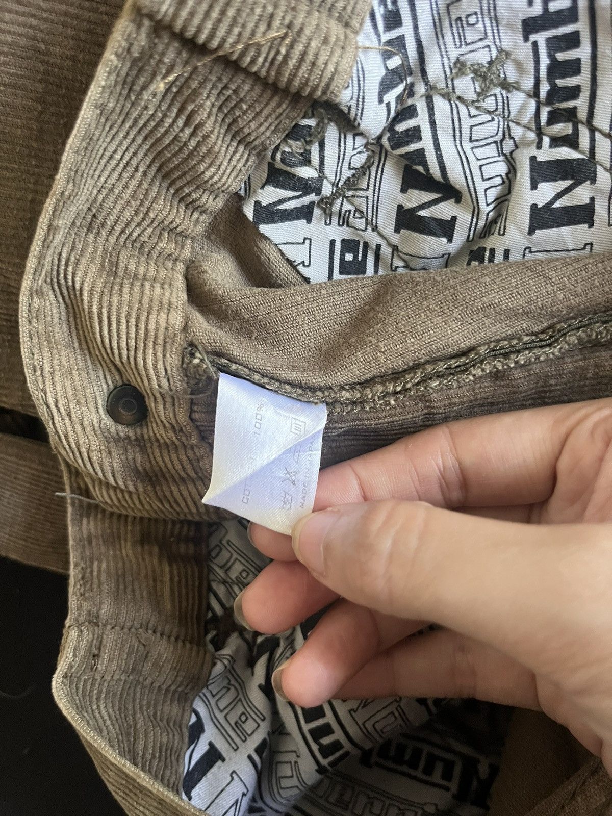 Number (N)ine Number (N)ine 'Pain' Corduroy Pants Size US 30 / EU 46 - 6 Thumbnail