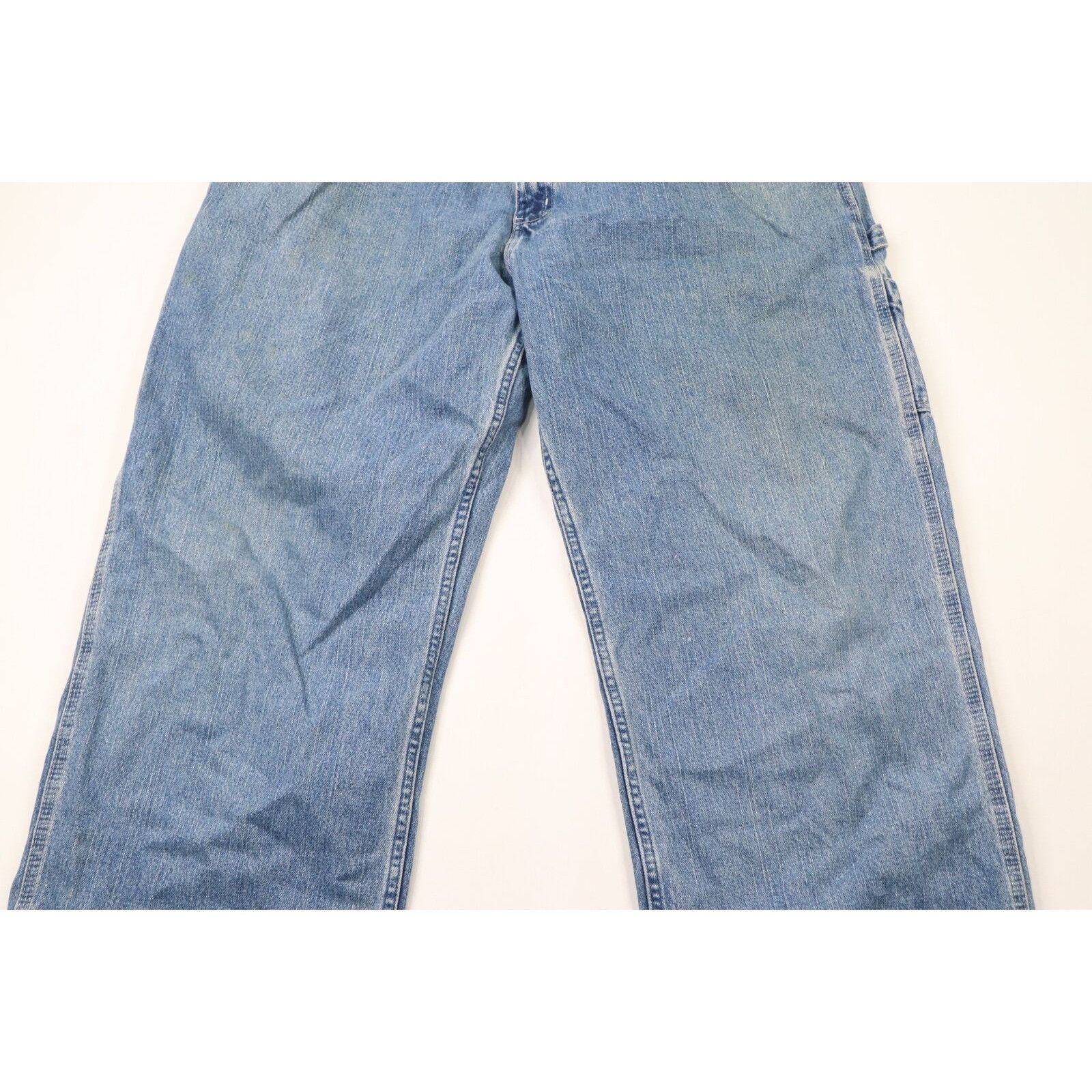 Vintage Vintage 90s Streetwear Thrashed Wide Leg Baggy Jeans Size 44 - 3 Thumbnail