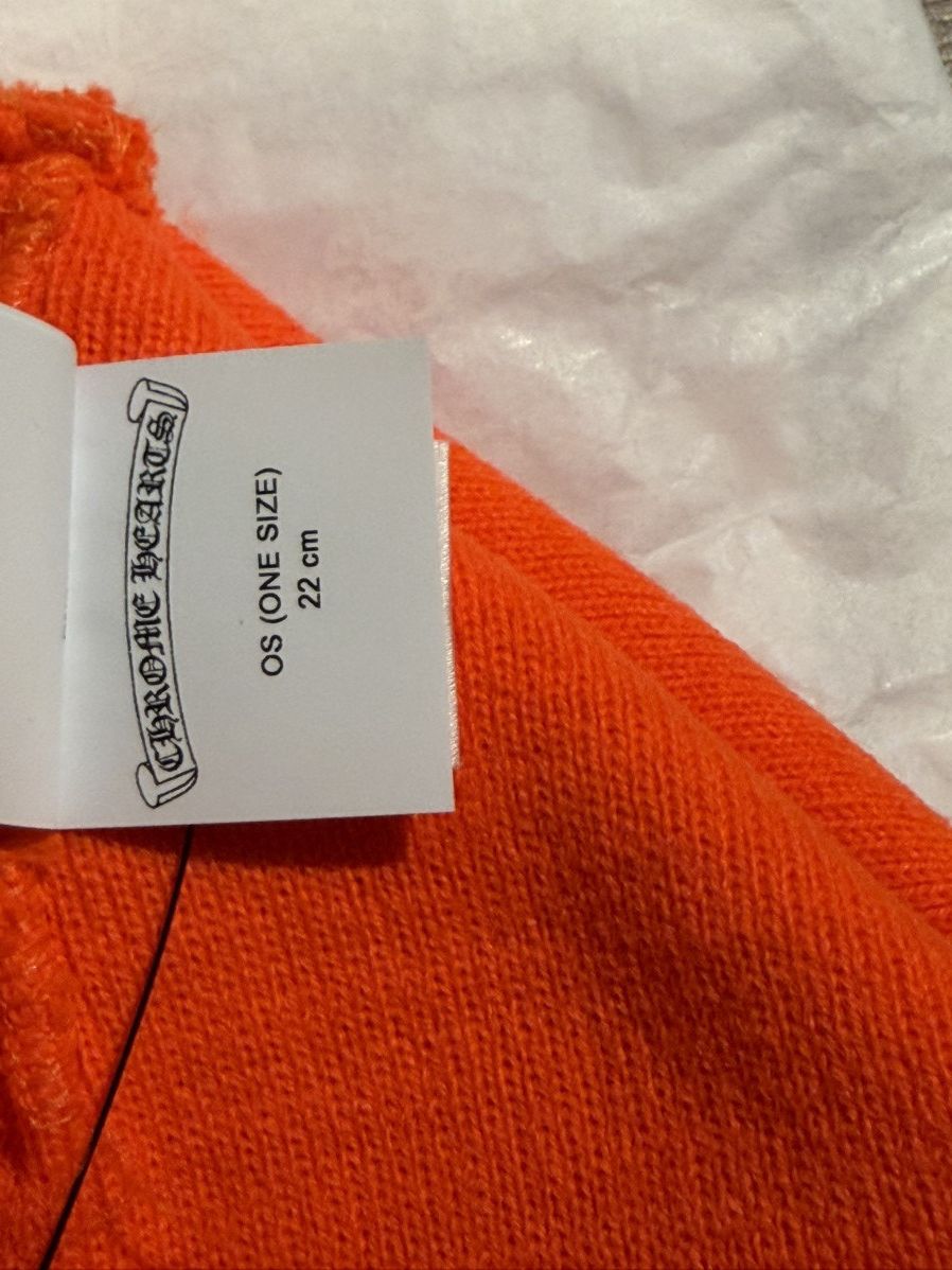 Chrome Hearts Chrome Hearts Orange Beanie Size ONE SIZE - 7 Thumbnail