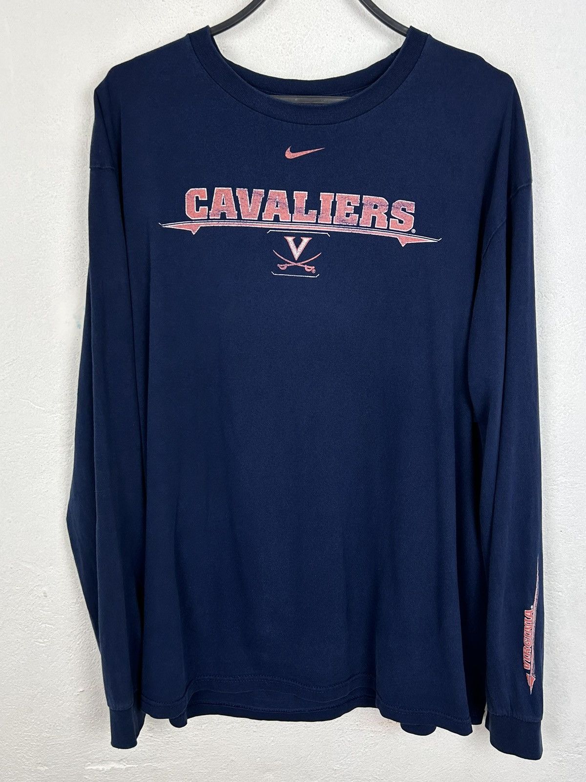 Nike 00s Vintage Nike Virginia Cavaliers Center Logo Long Sleeve Size US L / EU 52-54 / 3 - 1 Thumbnail
