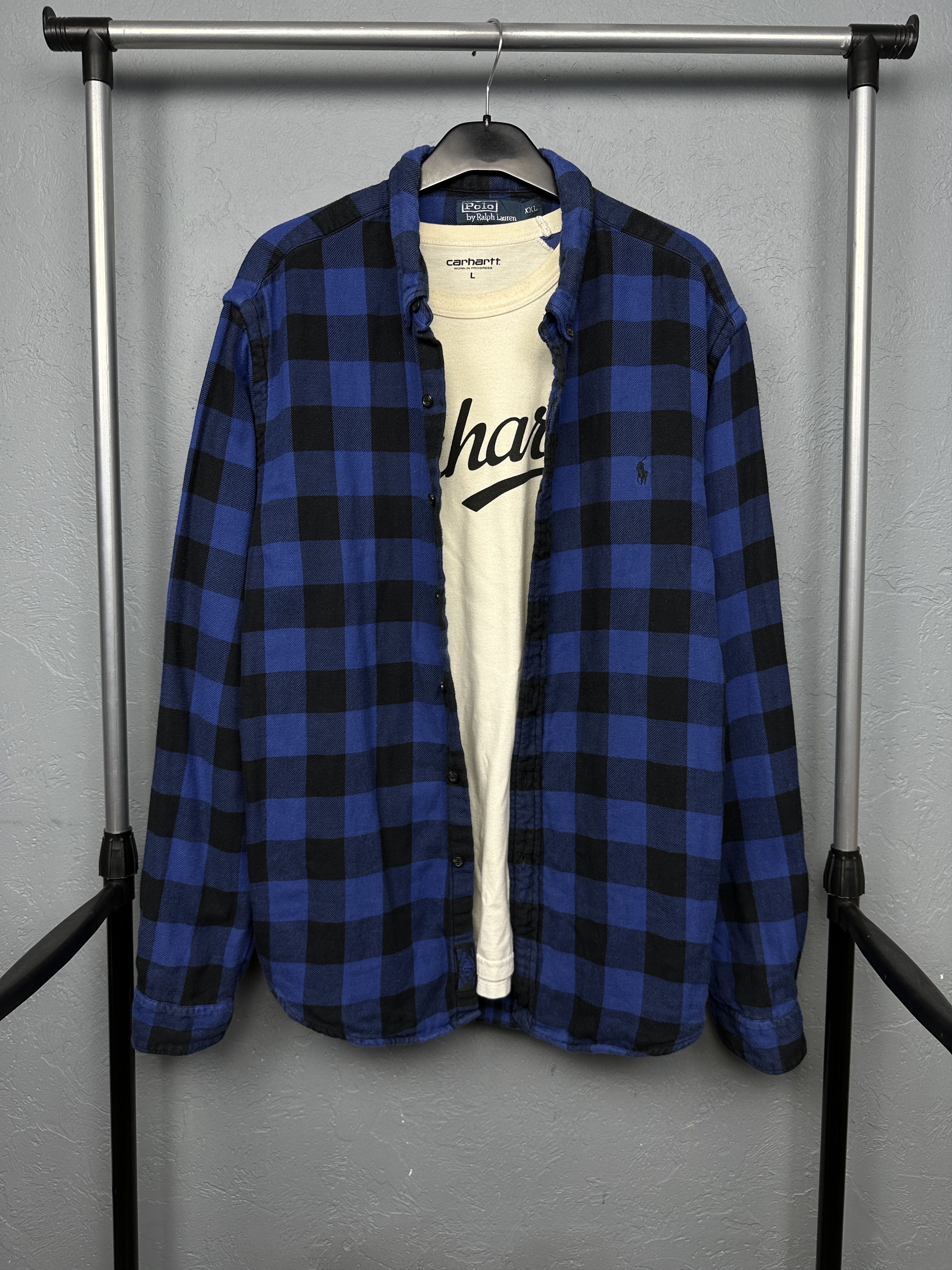 Polo Ralph Lauren Polo Ralph Lauren Vintage Mens Flannel Plaid Shirt Size US XXL / EU 58 / 5 - 1 Thumbnail
