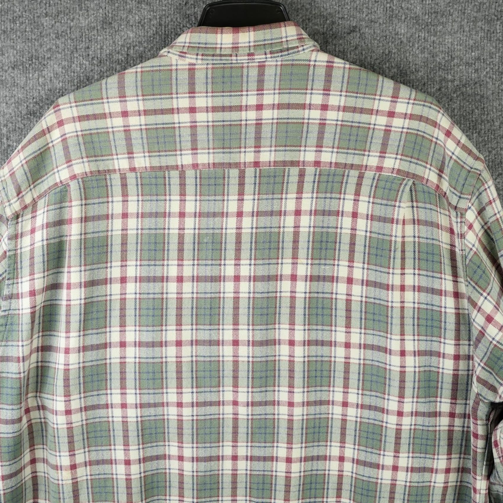 Abercrombie & Fitch Abercrombie & Fitch Shirt Mens L Green Plaid Button-Down Casual Cotton Big Shirt Relaxed Fit Long Sleeve Womens? Mens Size US L / EU 52-54 / 3 - 7 Thumbnail
