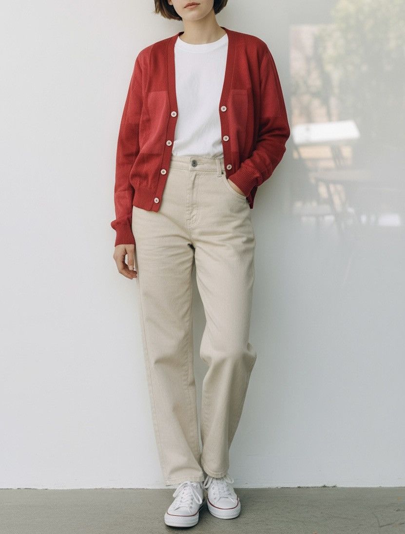 Comme des Garcons Tricot cdg AD2010 red cardigan Size US S / EU 44-46 / 1 - 2 Thumbnail