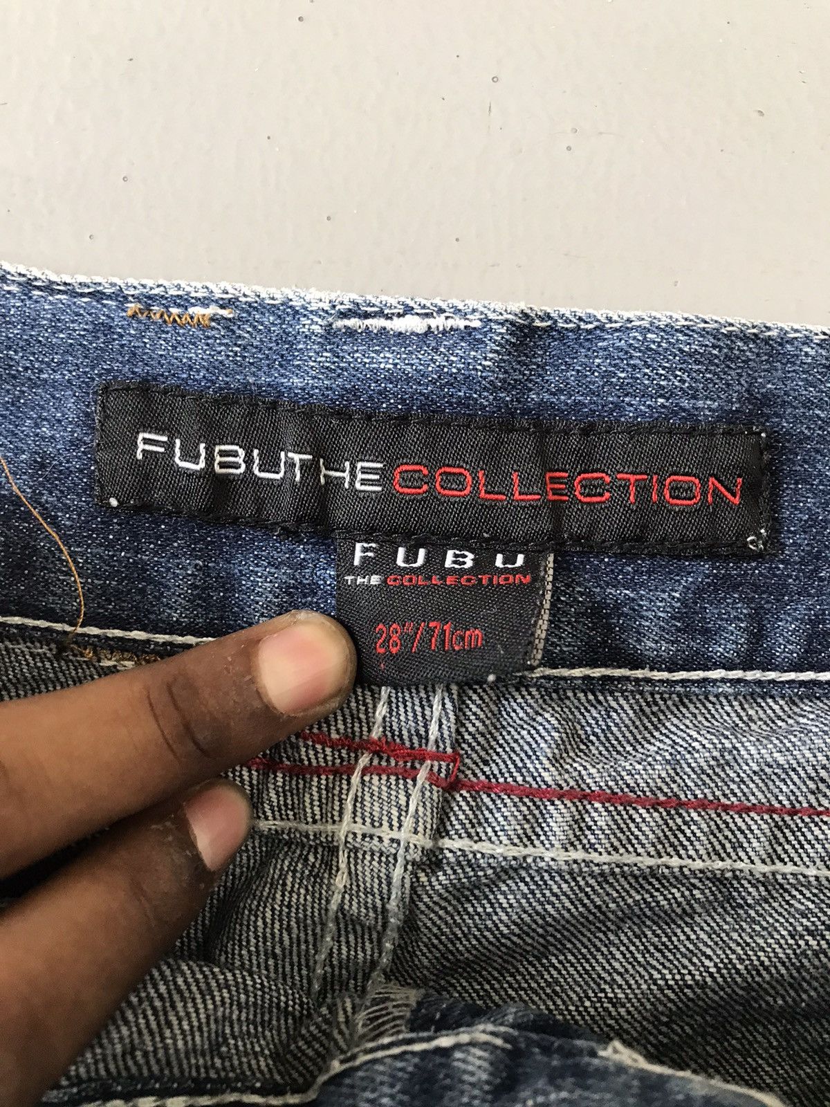 Crazy vintage Fubu denim short