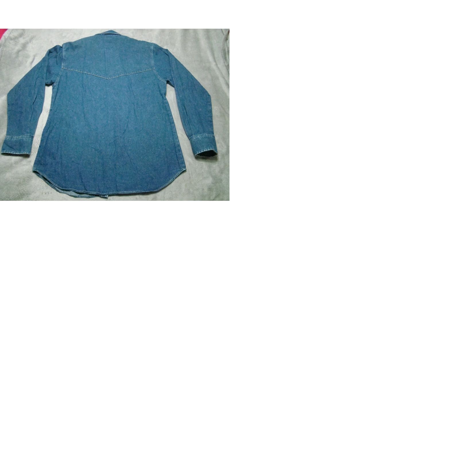 Vintage Vtg Miller Western Wear Denim Shirt Mens XL Striped Shoulder Bib Button-Up Size US XL / EU 56 / 4 - 9 Thumbnail