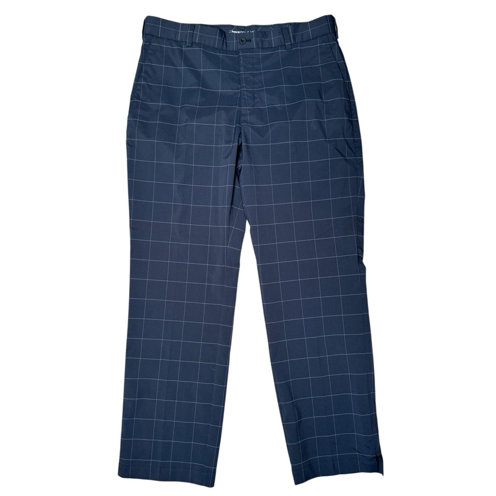 Nike Nike Dri Fit Tour Performance Pants Golf Blue Windowpane Size US 34 / EU 50 - 1 Thumbnail