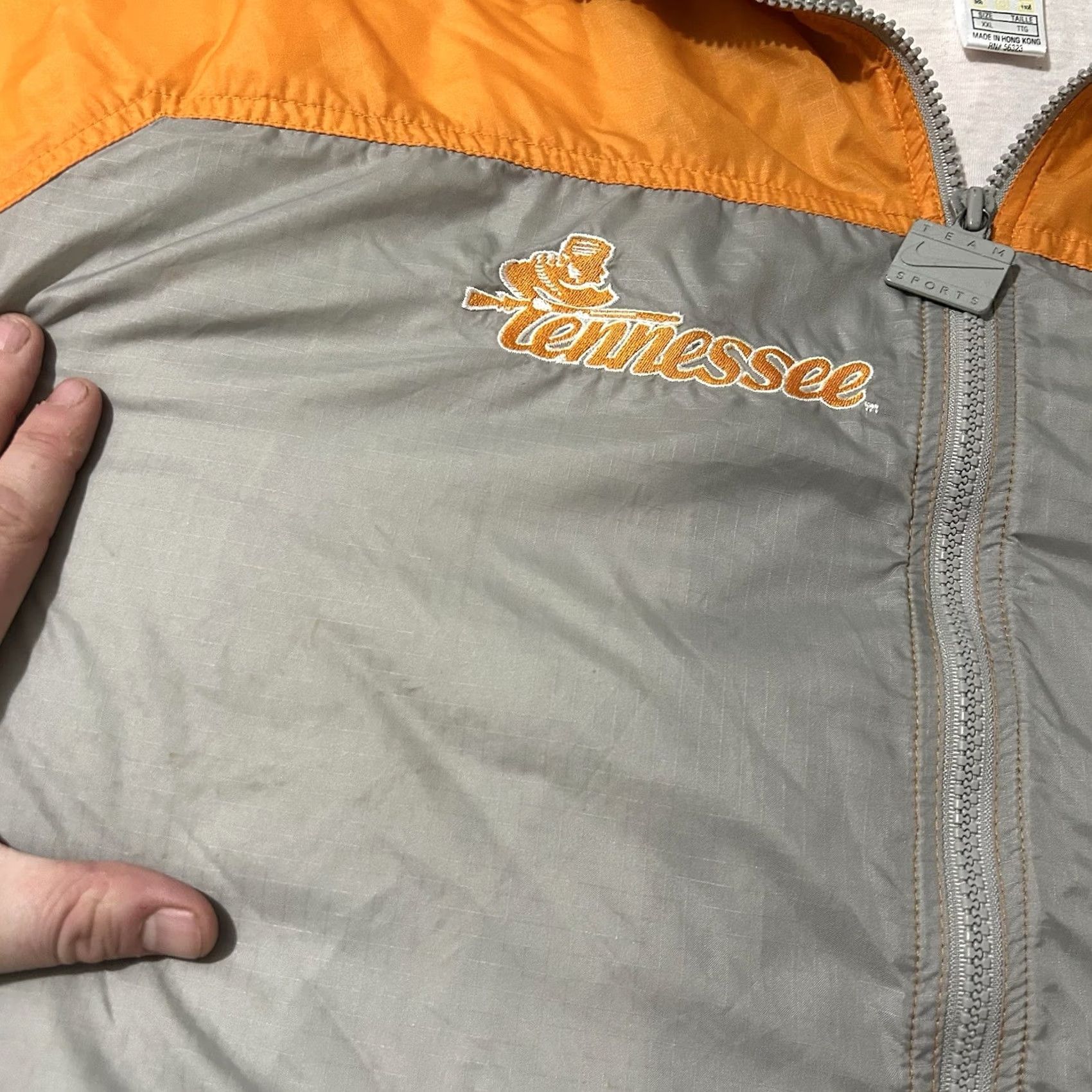Nike VINTAGE Nike Tennessee Volunteers Windbreaker Track Jacket 2XL Mens Orange 90s Size US XXL / EU 58 / 5 - 4 Thumbnail
