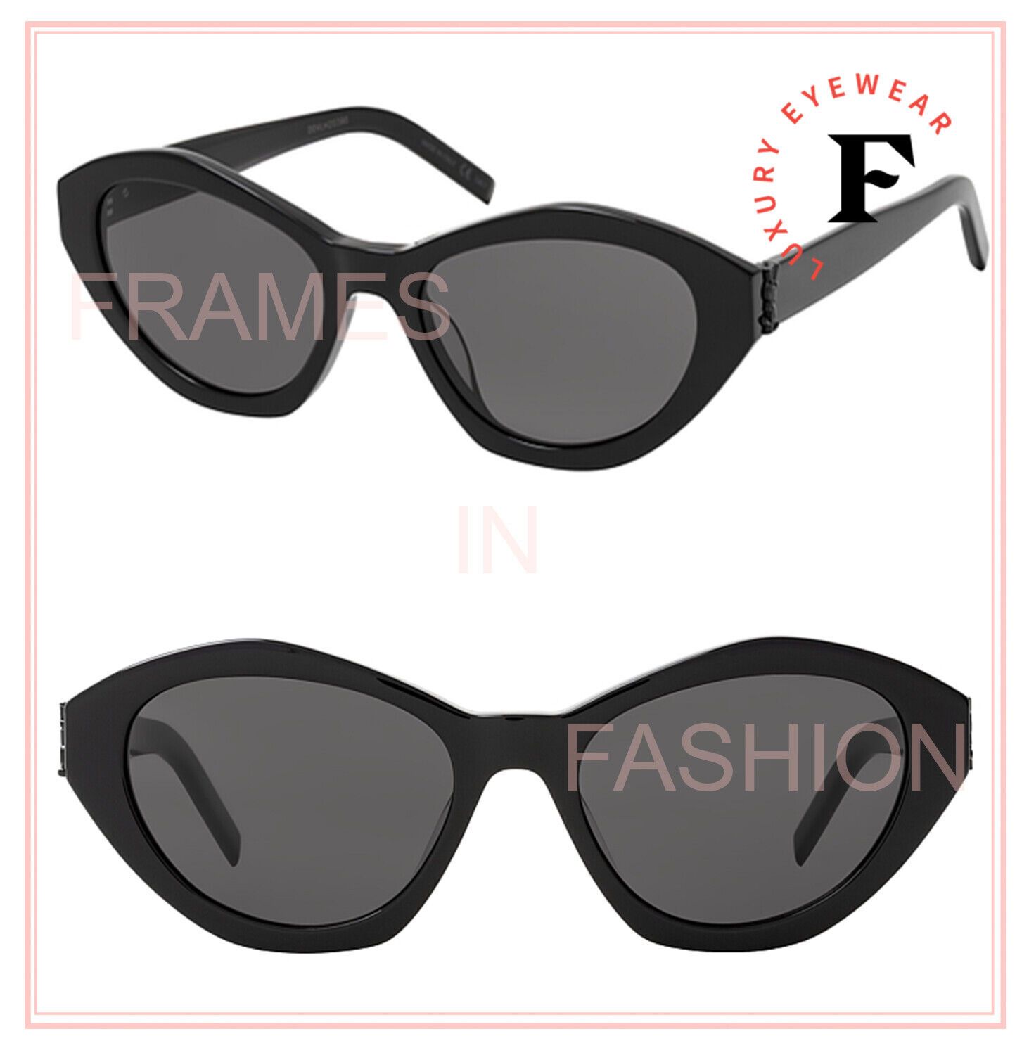YSL CLASSIC11M-001 Sunglasses, Black/Grey main image 1