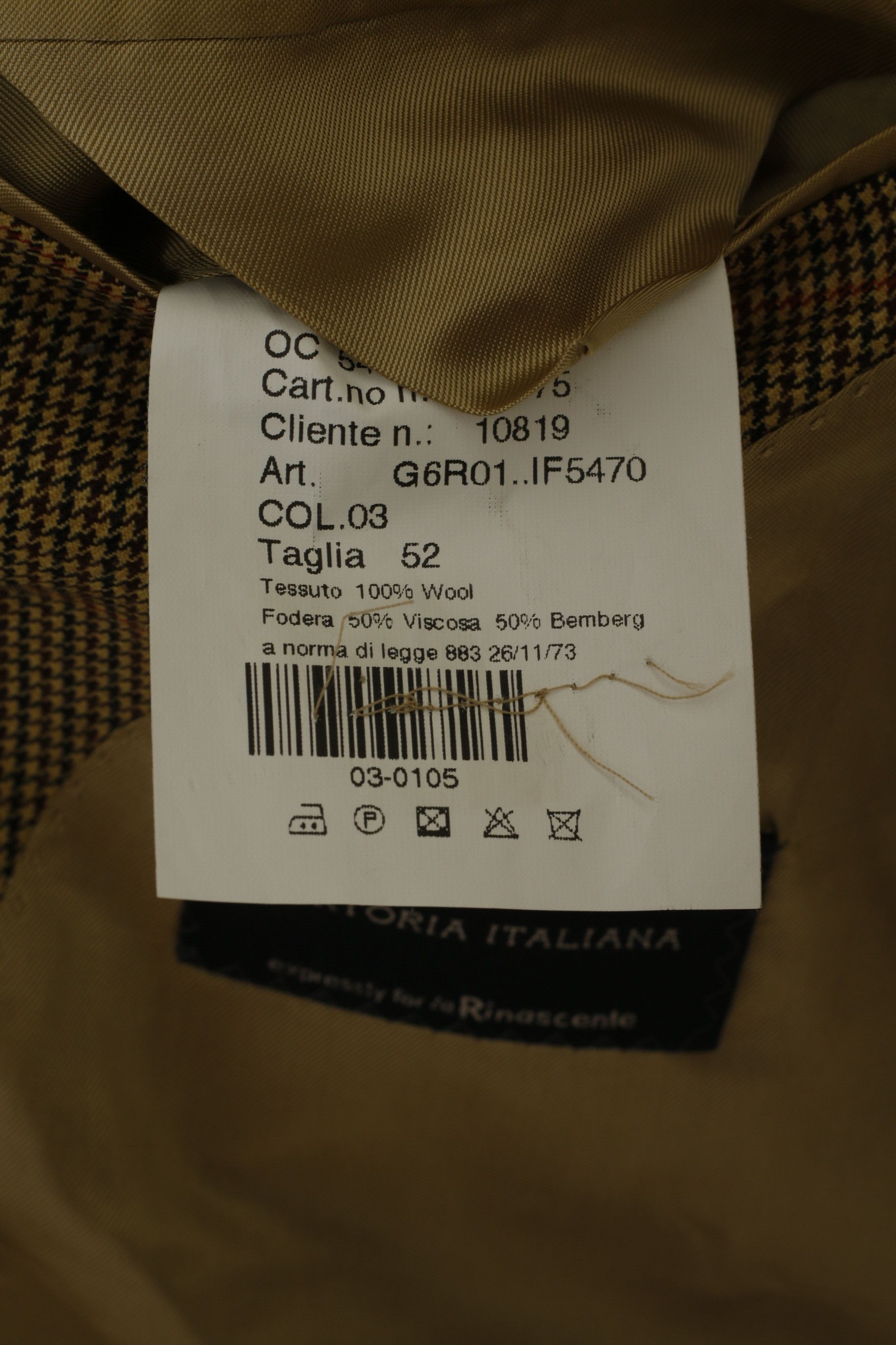 Vintage Sartoria Italiana Rinascente Men 52 42 Blazer Brown 9013 Size 42R - 6 Thumbnail