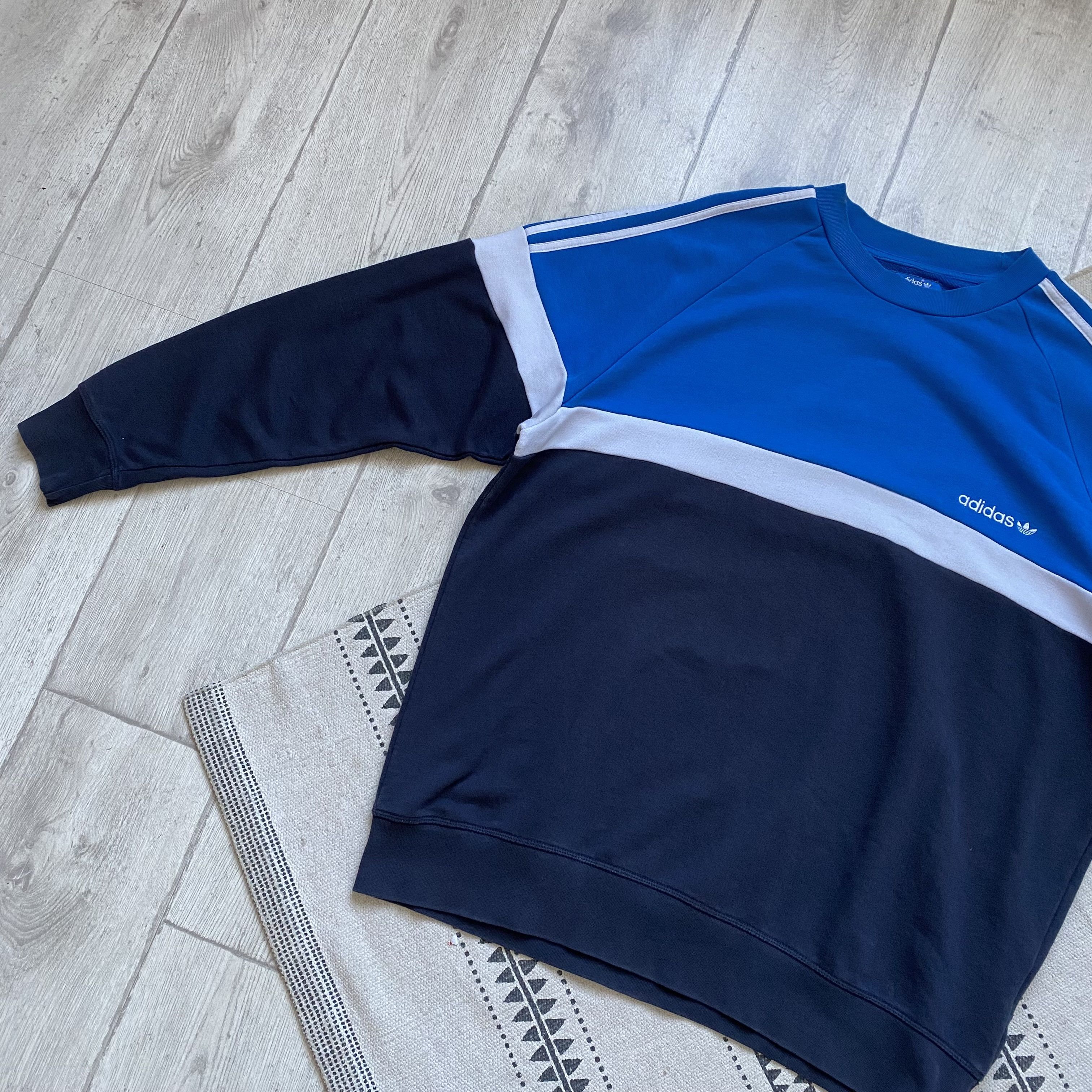 Adidas Vintage 00s Adidas baggy sweatshirt mini logo Crewneck Size US XL / EU 56 / 4 - 9 Thumbnail