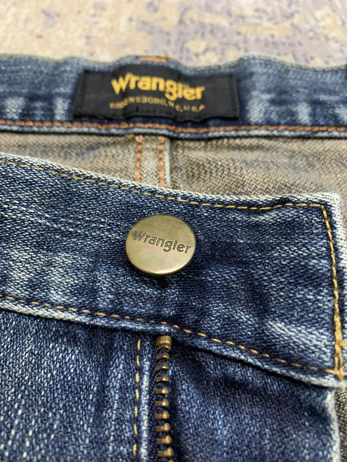 Wrangler Vintage Wrangler Distressed Denim Baggy Jeans 31x30 Size US 31 - 7 Thumbnail
