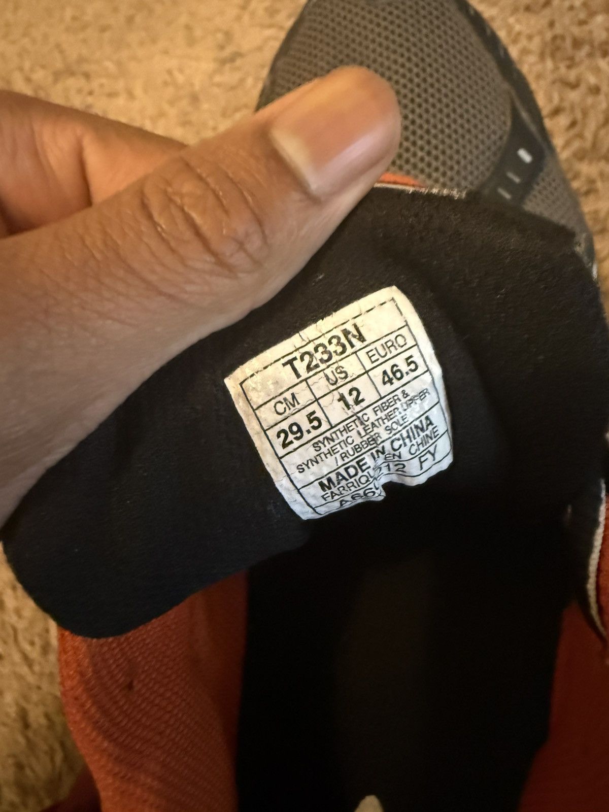 Asics Gray and orange asics Gel-Venture 3 Size US 12 / EU 45 - 6 Thumbnail