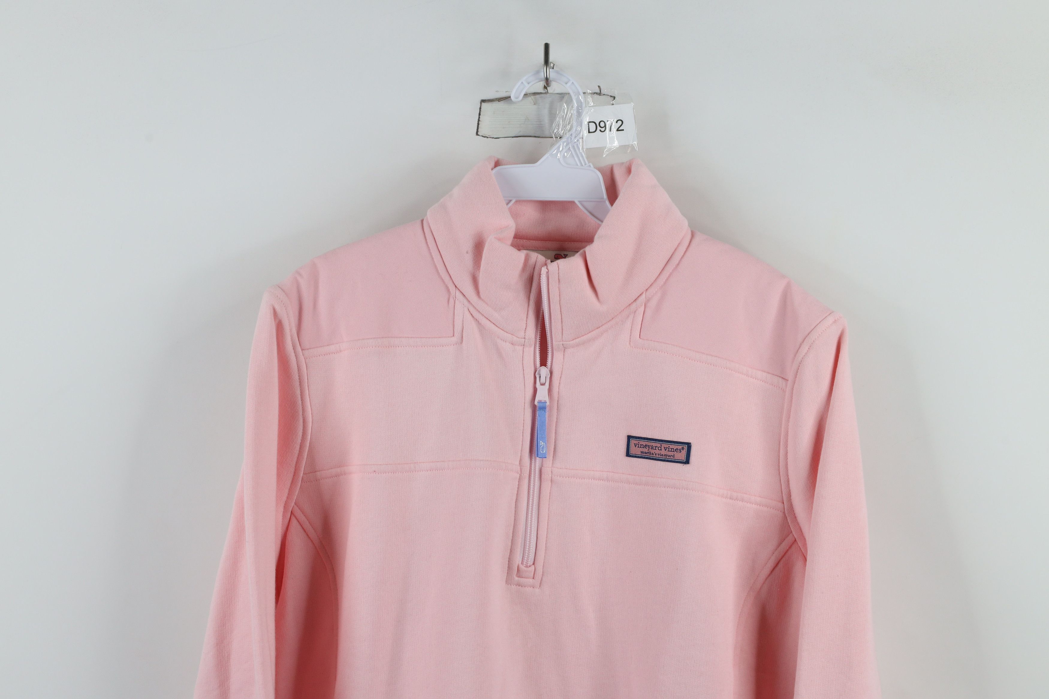 Vineyard Vines × Vintage Vineyard Vines Marthas Vineyard Half Zip Sweatshirt Pink Size XL / US 12-14 / IT 48-50 - 2 Thumbnail