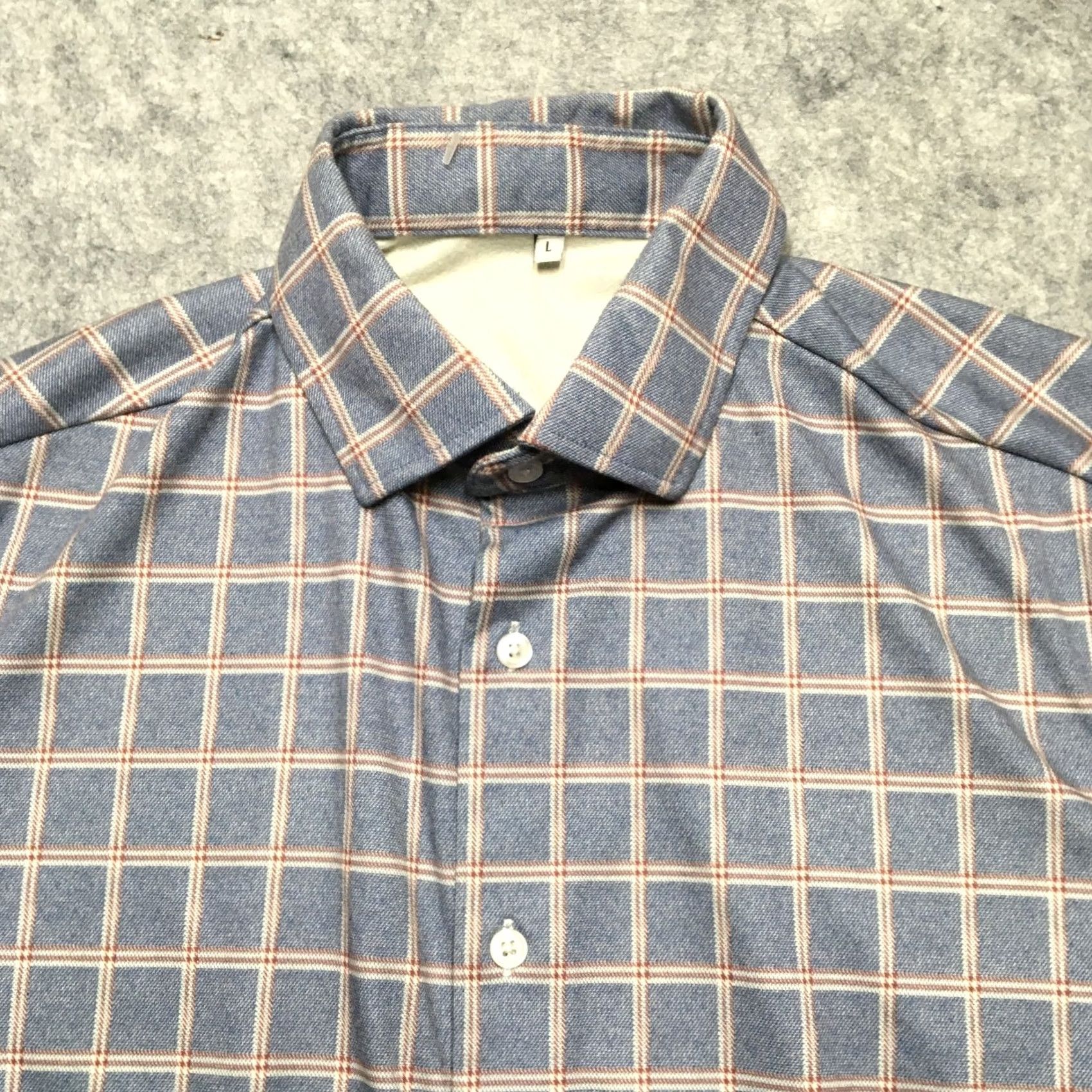 Vintage State & Liberty Plaid Shirt Mens Large Blue Athletic Fit Shirt Size US L / EU 52-54 / 3 - 4 Thumbnail