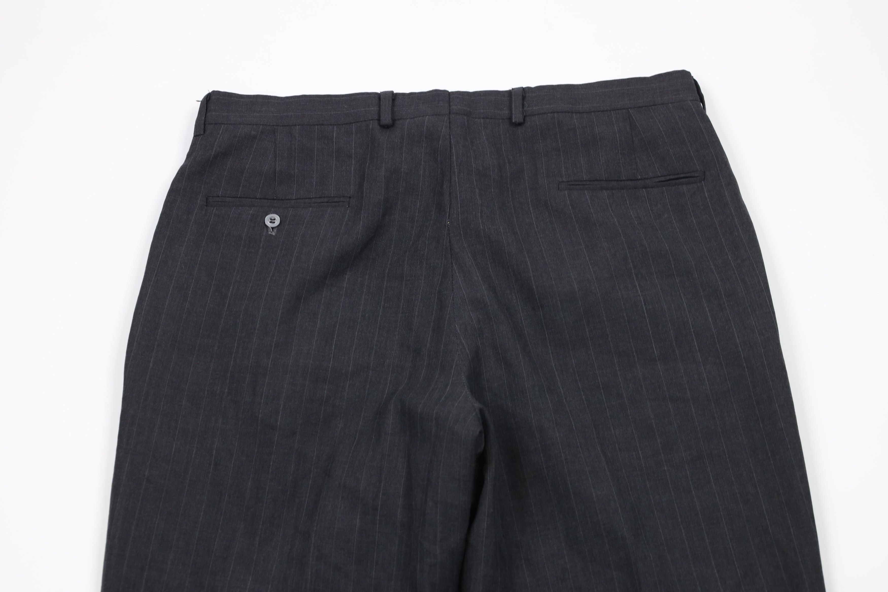 Vintage Vintage 70s Streetwear Pleated Cuffed Wide Leg Chino Pants Size US 36 / EU 52 - 9 Thumbnail