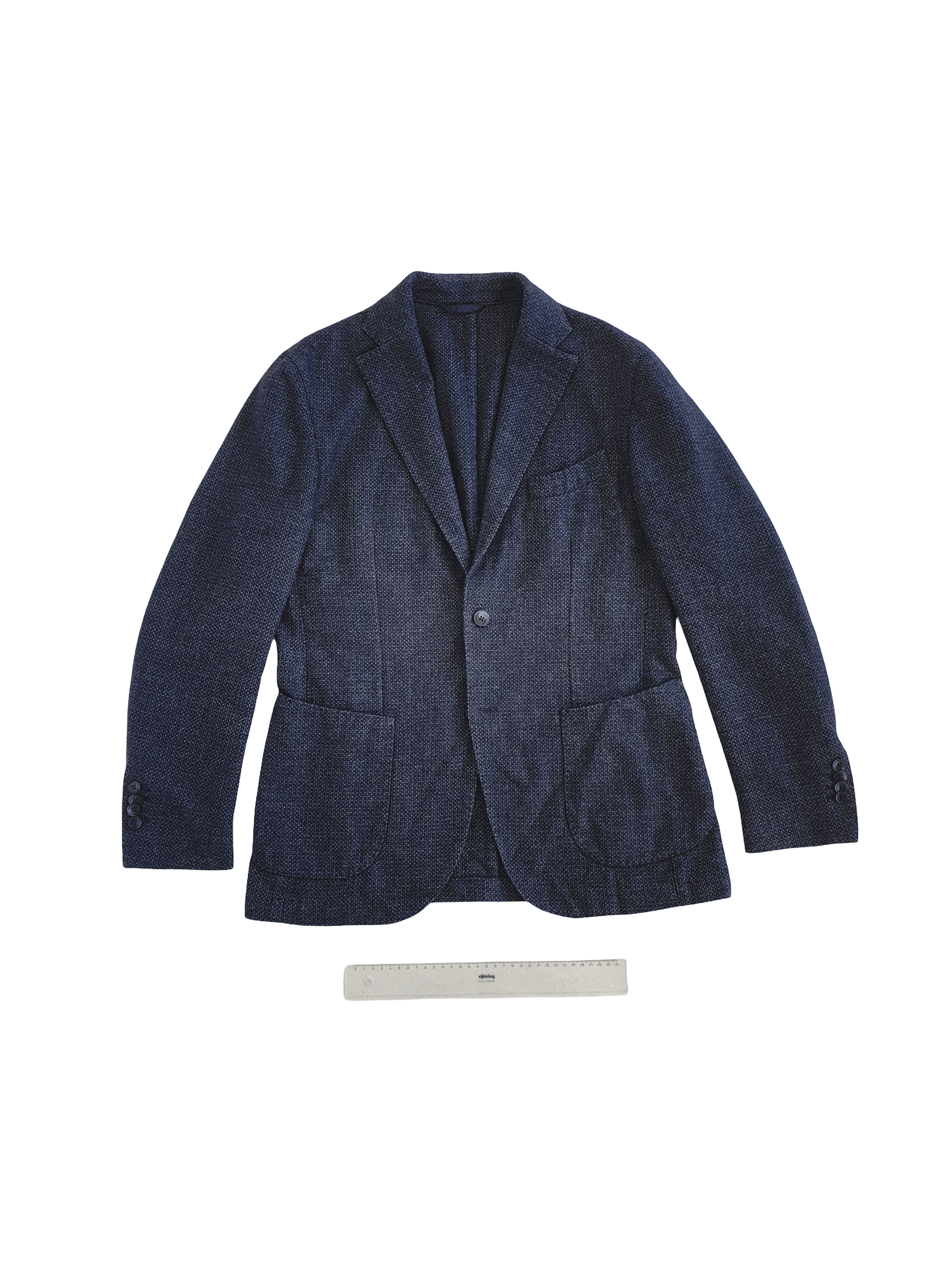 L.B.M. 1911 Technical Textured Woven Hopsack Sports Coat Jacket Size 38R - 1 Thumbnail
