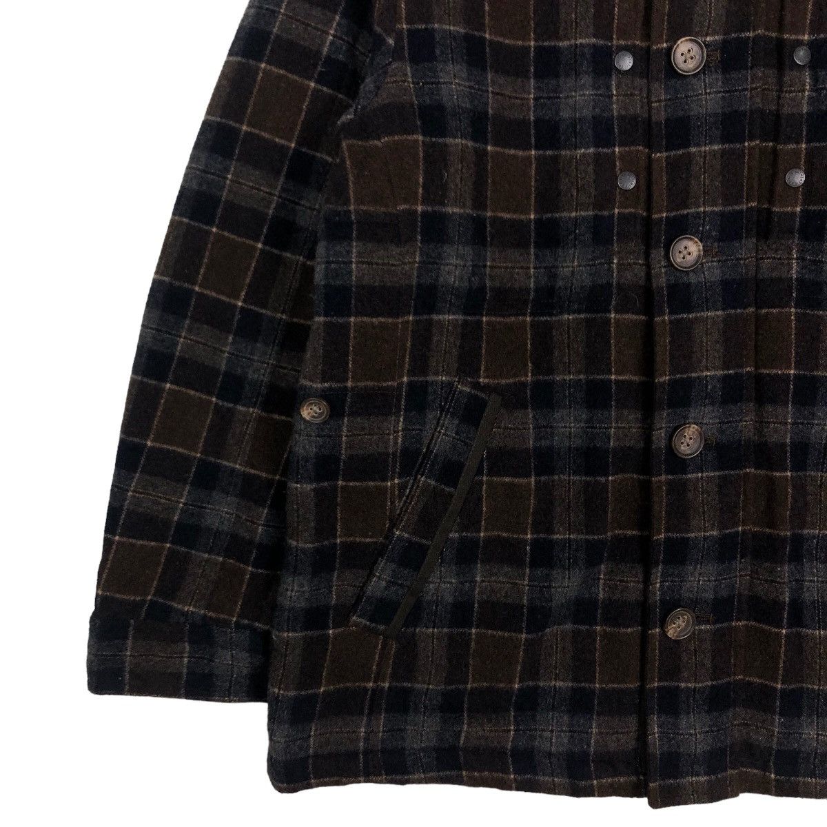 Japanese Brand 🔥Vintage Wool Jacket Simple Life Tartan Design Issey Miyake Size US L / EU 52-54 / 3 - 4 Thumbnail