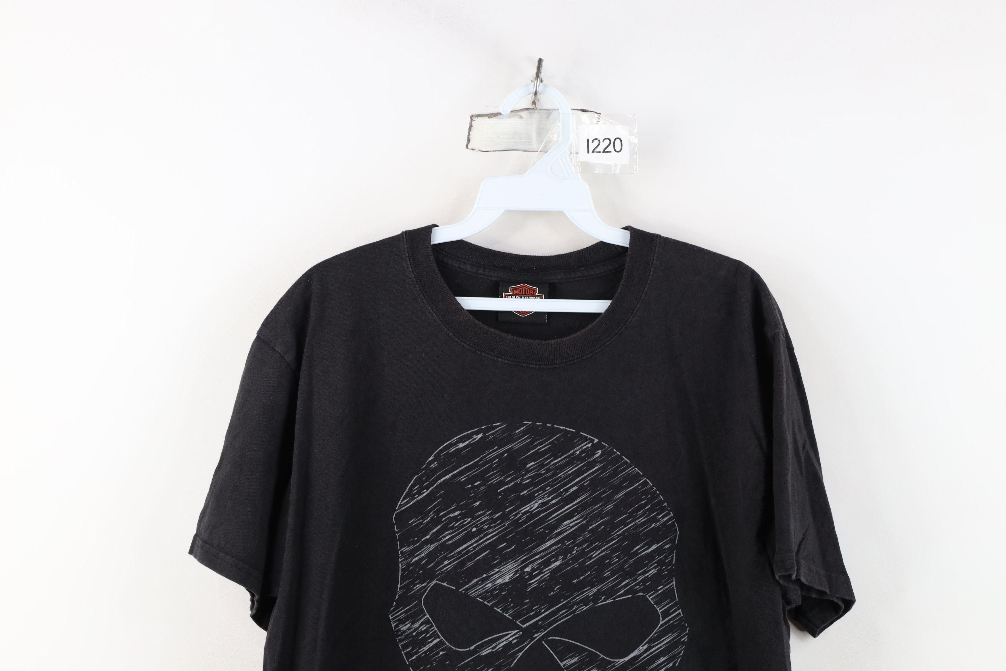 Harley Davidson Vintage Y2K Harley Davidson Skull Skeleton T-Shirt Black Size US M / EU 48-50 / 2 - 2 Thumbnail