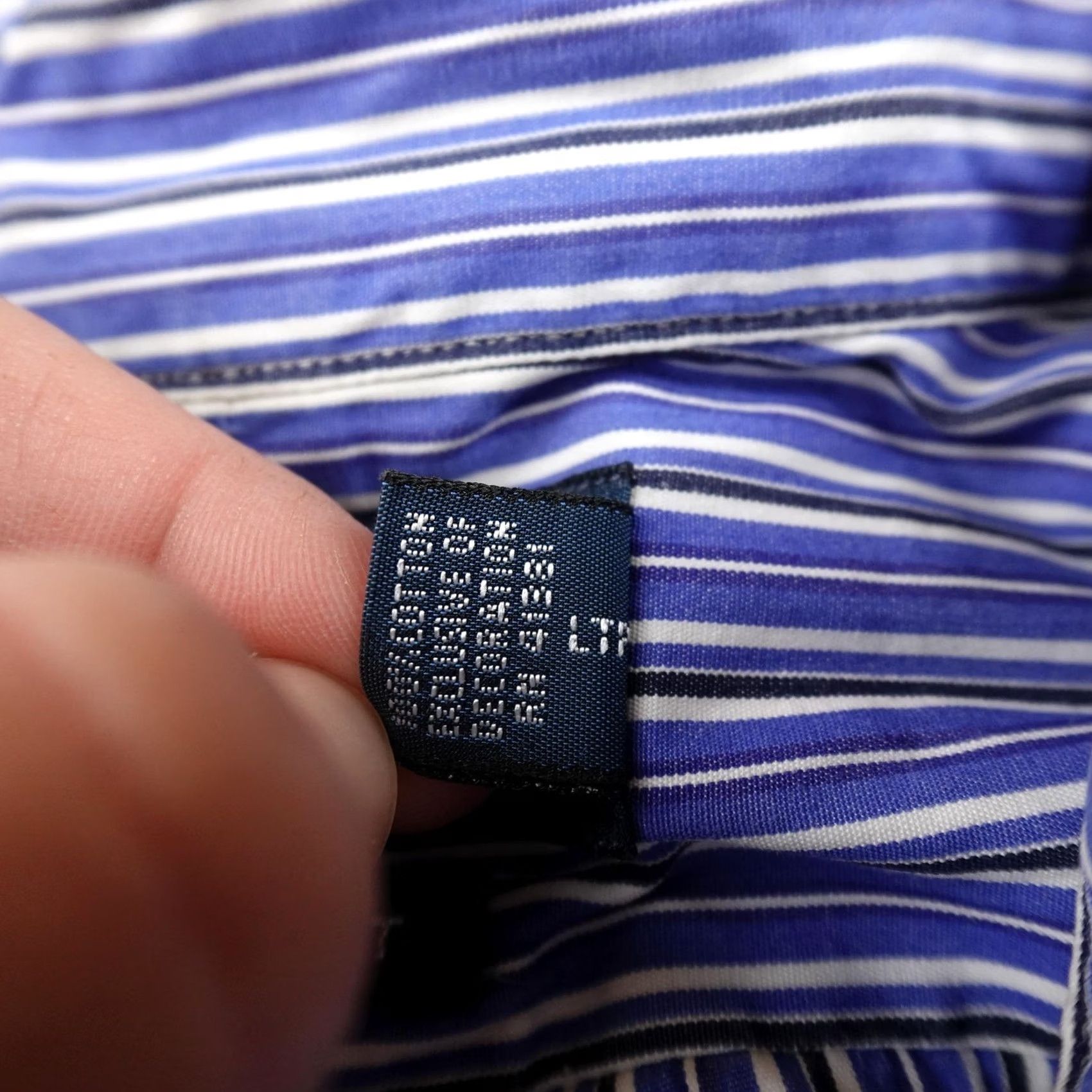 Ralph Lauren VINTAGE Ralph Lauren Shirt Mens L Blue Stripe Pony Button Up Long Sleeve Classic Top Size US L / EU 52-54 / 3 - 6 Thumbnail