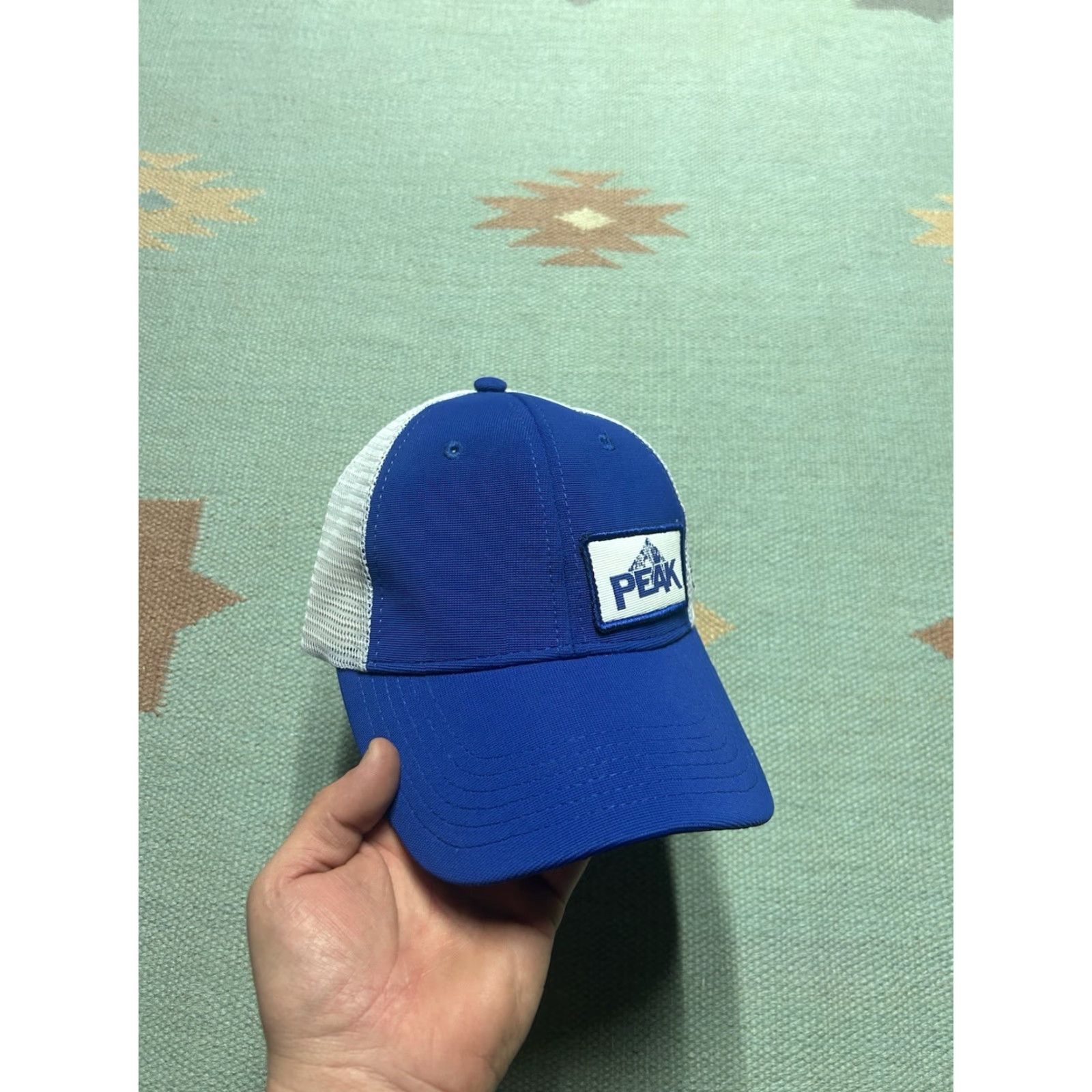 NASCAR VINTAGE Clint Bowyer Strapback hat cap nascar racing peak oil patch blue white NOS Size ONE SIZE - 2 Thumbnail