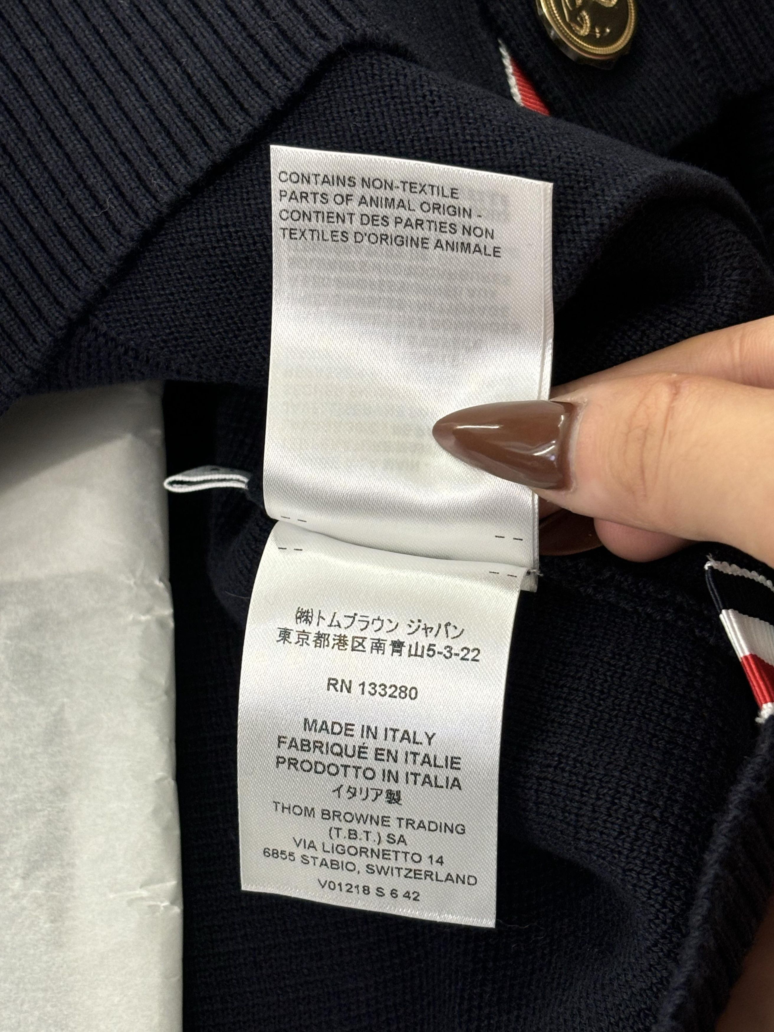 Thom Browne THOM BROWNE 4-Bar Cardigan Size US M / EU 48-50 / 2 - 9 Thumbnail