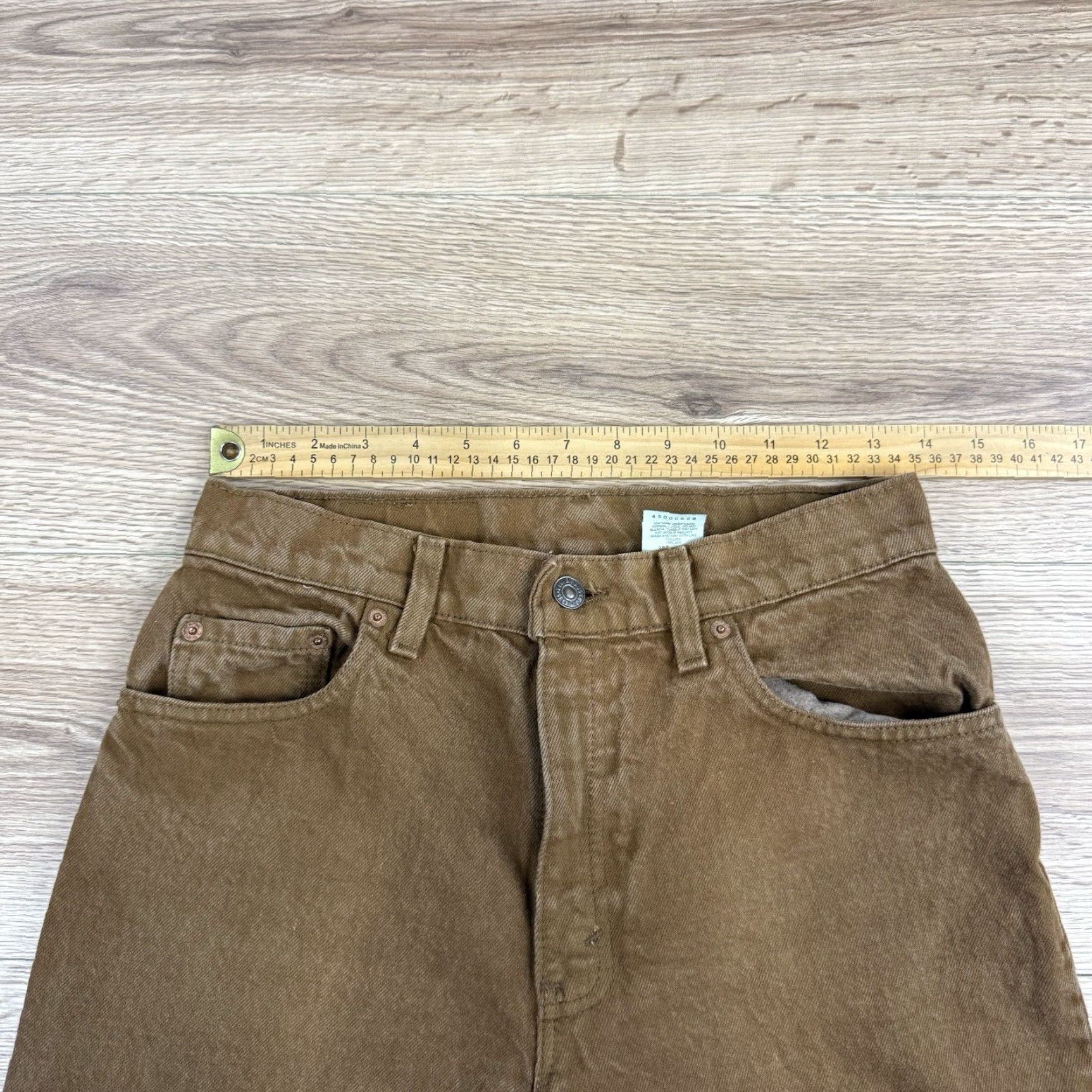 Levi's VINTAGE Levi’s 550 Relaxed Fit Tapered Jeans Brown Womens 9 Med Made In USA Size 30" / US 8 / IT 44 - 4 Thumbnail