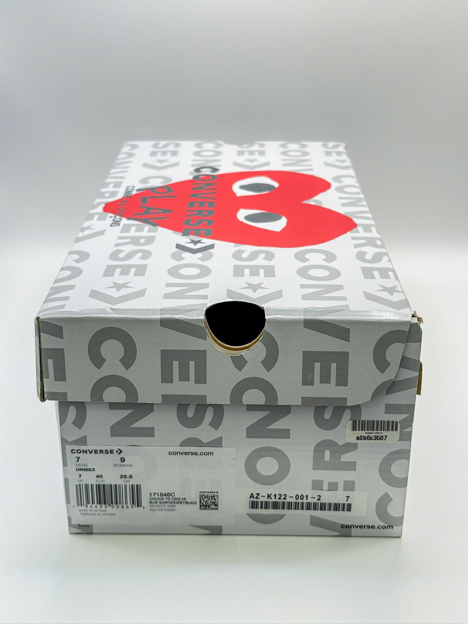 Comme des Garcons PLAY × Converse Converse x Comme des Garçons PLAY Chuck 70 High Blue Quartz Size US 8 / EU 41 - 22 Thumbnail