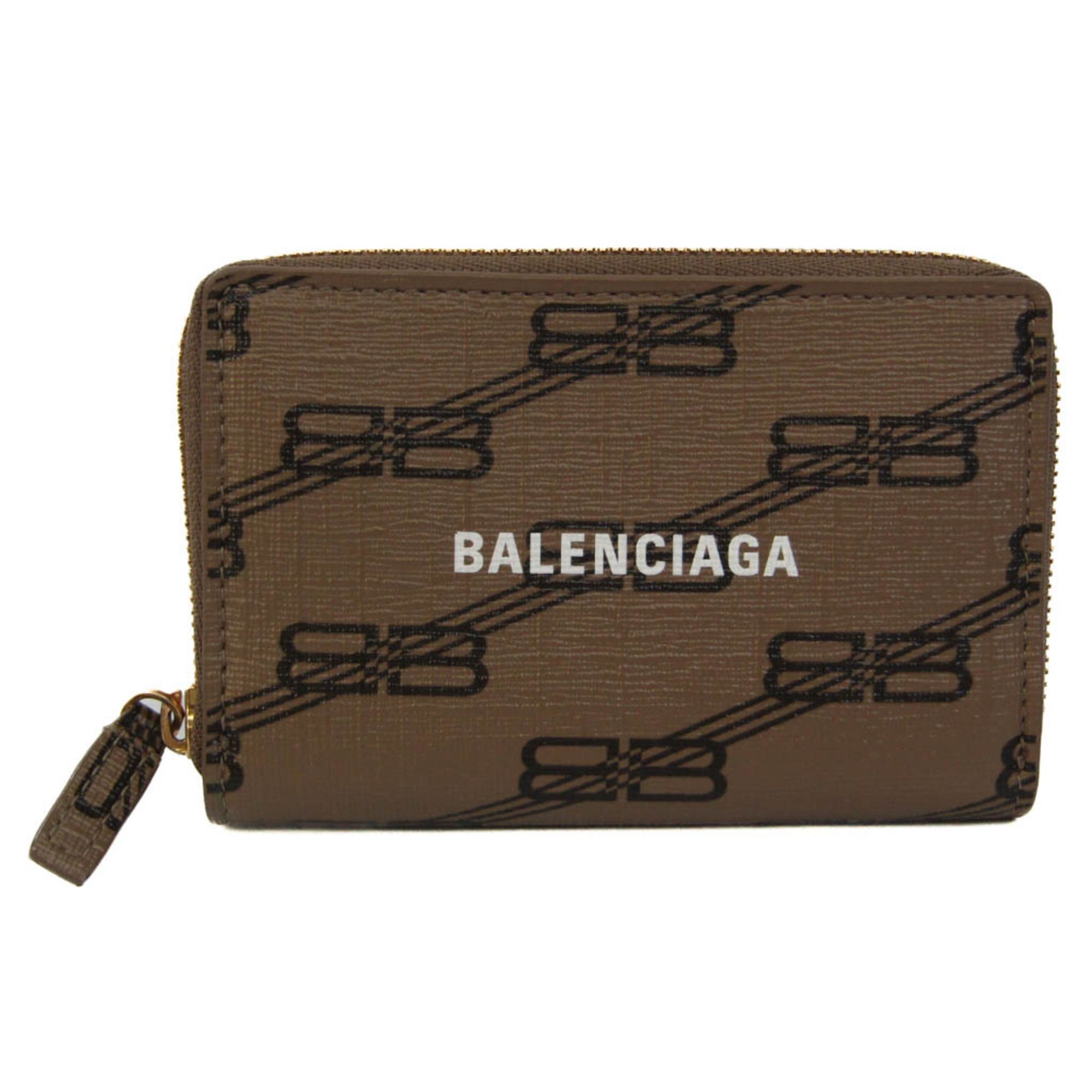 Balenciaga Paper Card Case 505238 Black Leather Brand Accessory Business  Holder Unisex