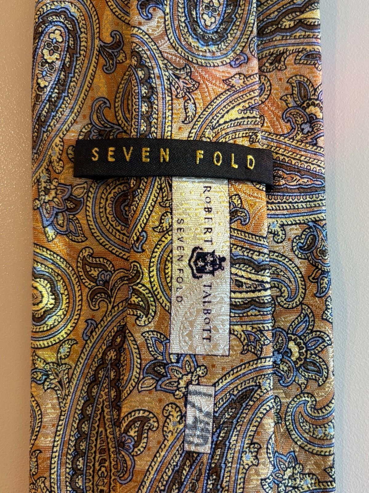 Robert Talbott Robert Talbott Seven Fold Tie Silk Paisley Luxury Hand Sewn Size ONE SIZE - 2 Thumbnail
