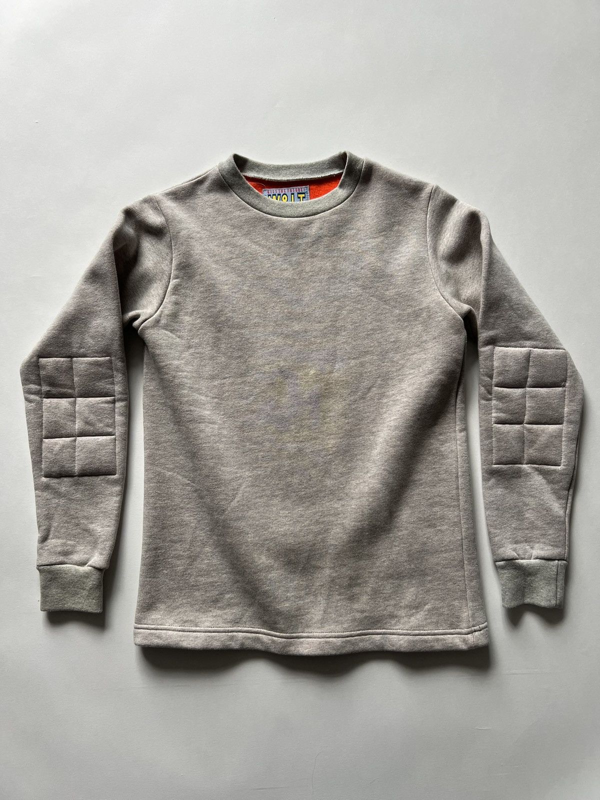 W&LT W&LT by Walter Van Beirendonck gray elbow patch sweater Size US S / EU 44-46 / 1 - 1 Thumbnail