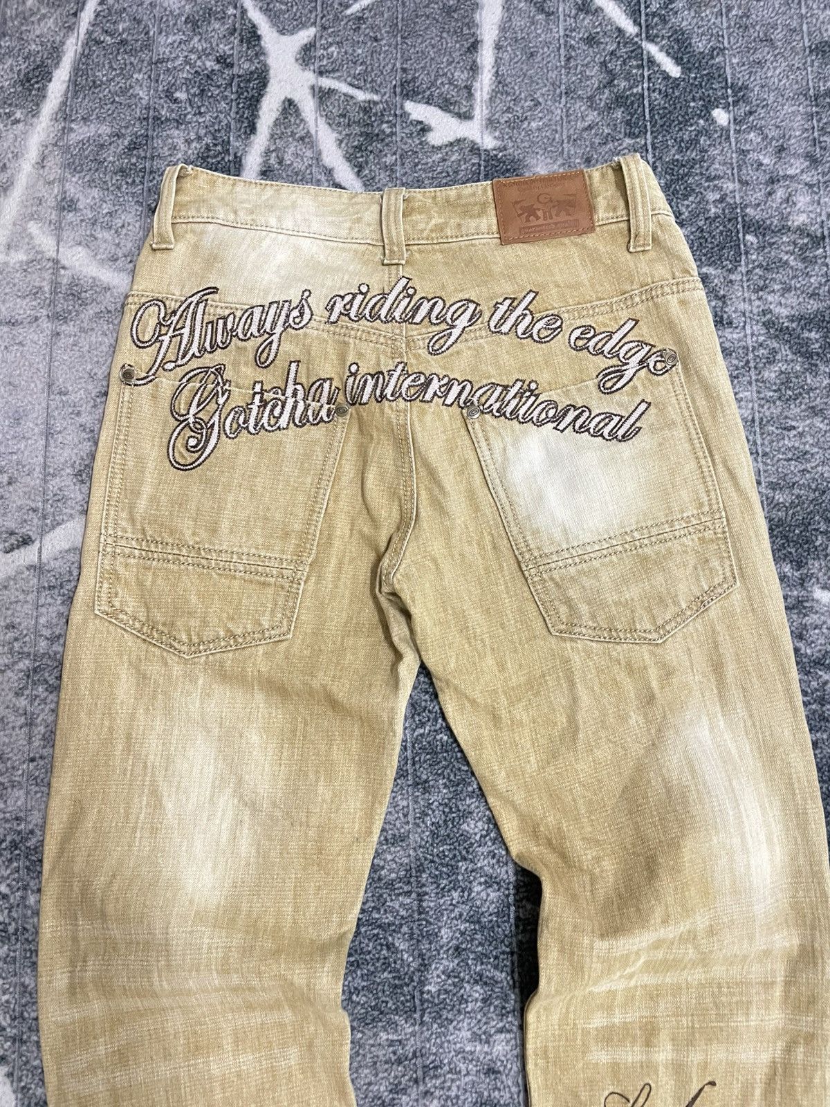Gotcha VINTAGE CARGO GOTCHA SUF BACK EMBROIDERED DENIM JEANS Size US 32 / EU 48 - 7 Thumbnail