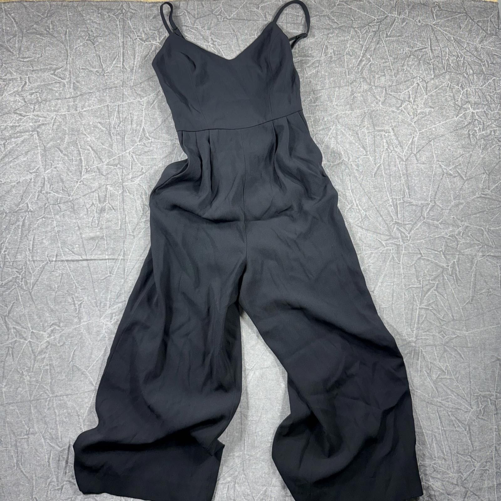 Other Babaton Aritzia Black Wide Leg Jumpsuit XXS Spaghetti Strap Size 25" / US 0 / IT 36 - 2 Thumbnail