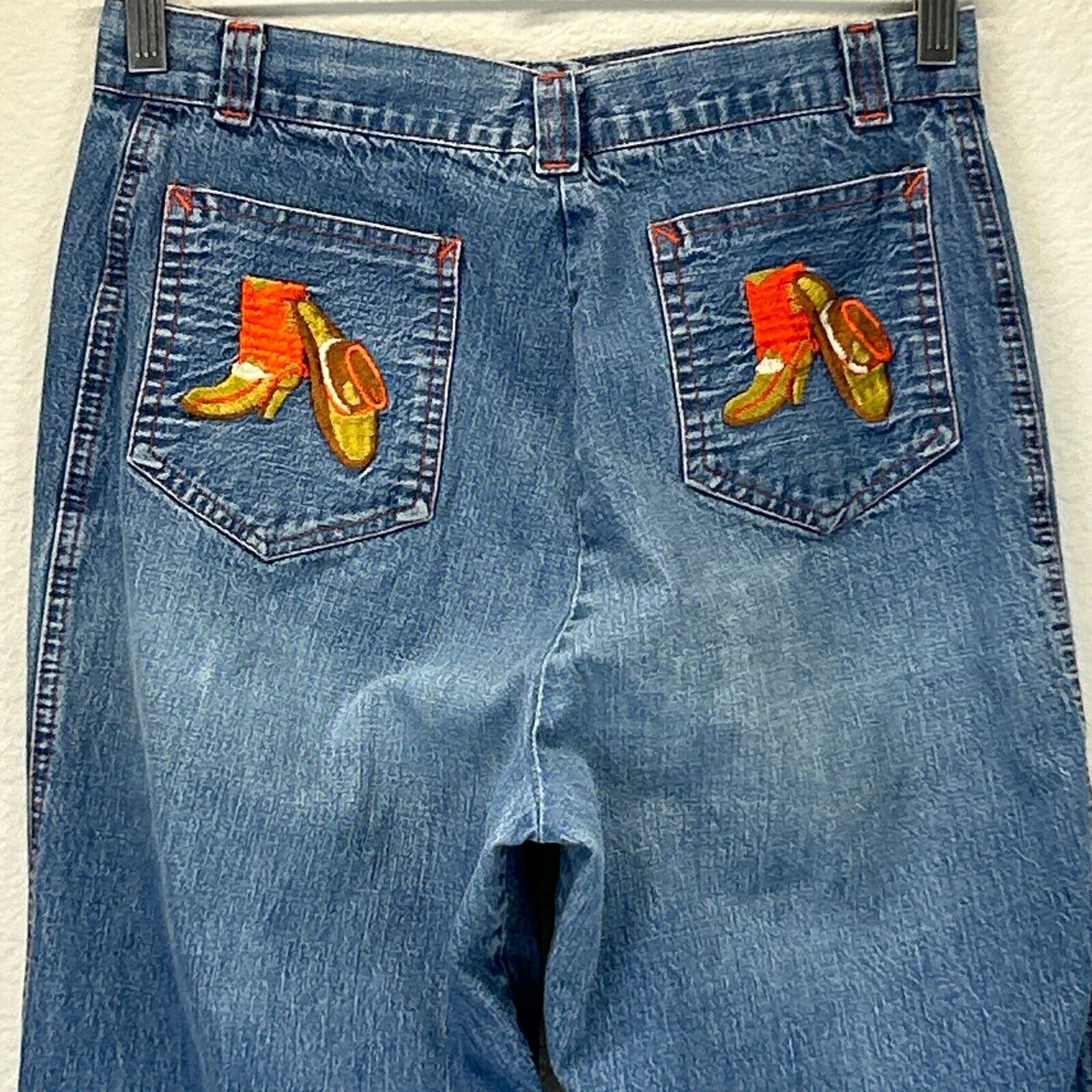 Vintage Vintage 80s Cowgirl Denim Jeans Cowboy Womens Juniors Size 1 Size 26" / US 2 / IT 38 - 12 Thumbnail