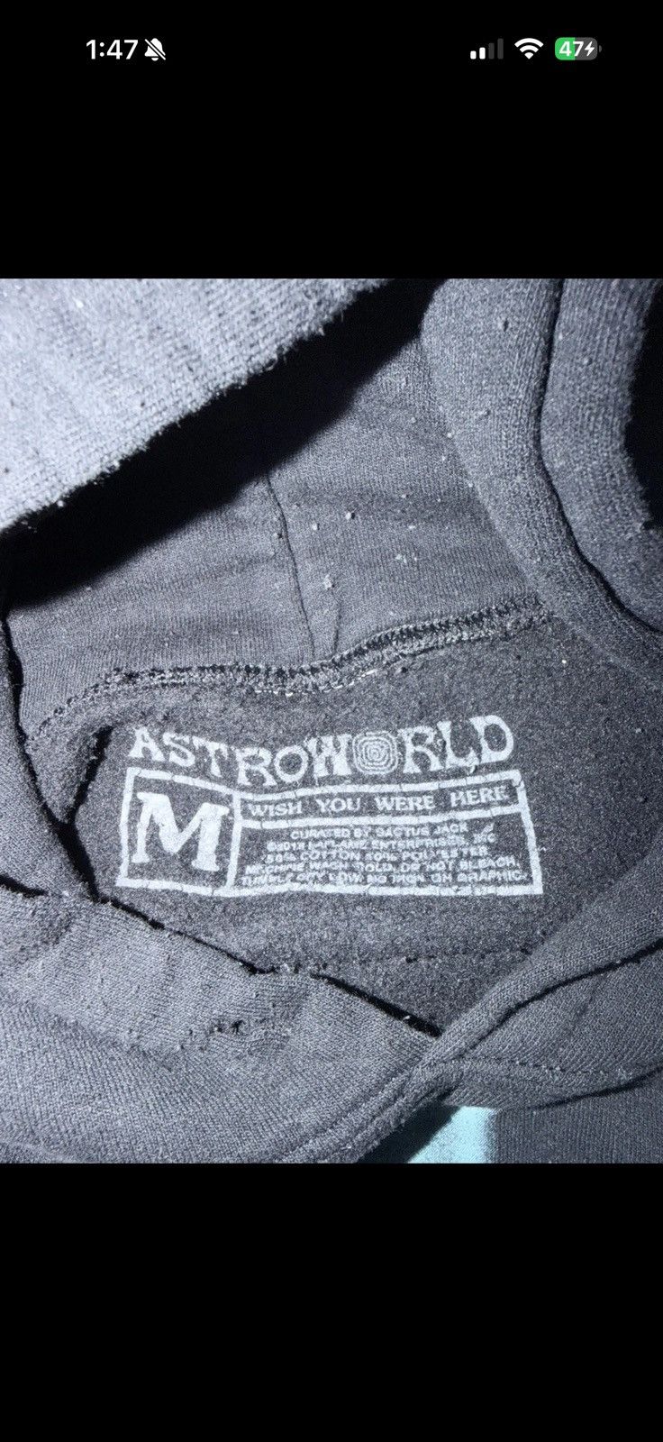 Travis Scott Travis Scott Astroworld Tour MSG Hoodie – Black – Size M Size US M / EU 48-50 / 2 - 5 Thumbnail