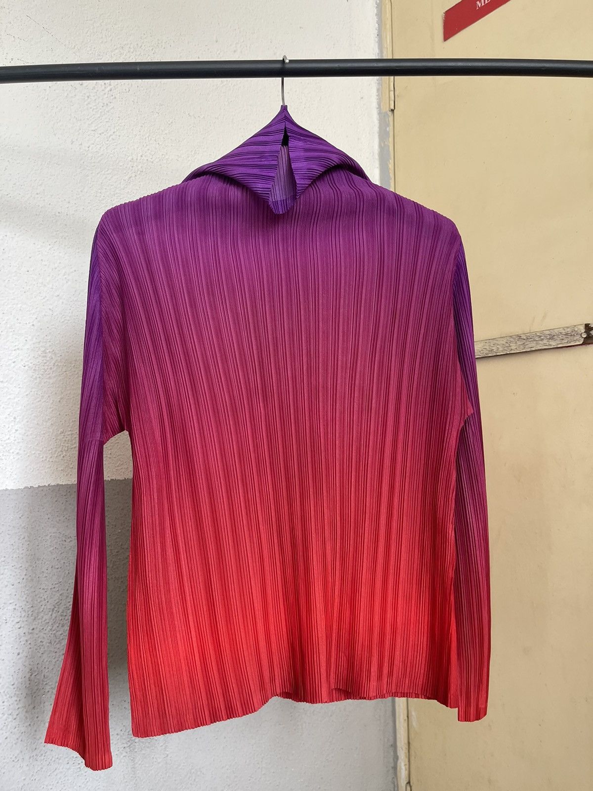 Pleats Please Issey Miyake Pleats Please Issey Miyake High Neck Gradient Longsleeve Size ONE SIZE - 1 Thumbnail