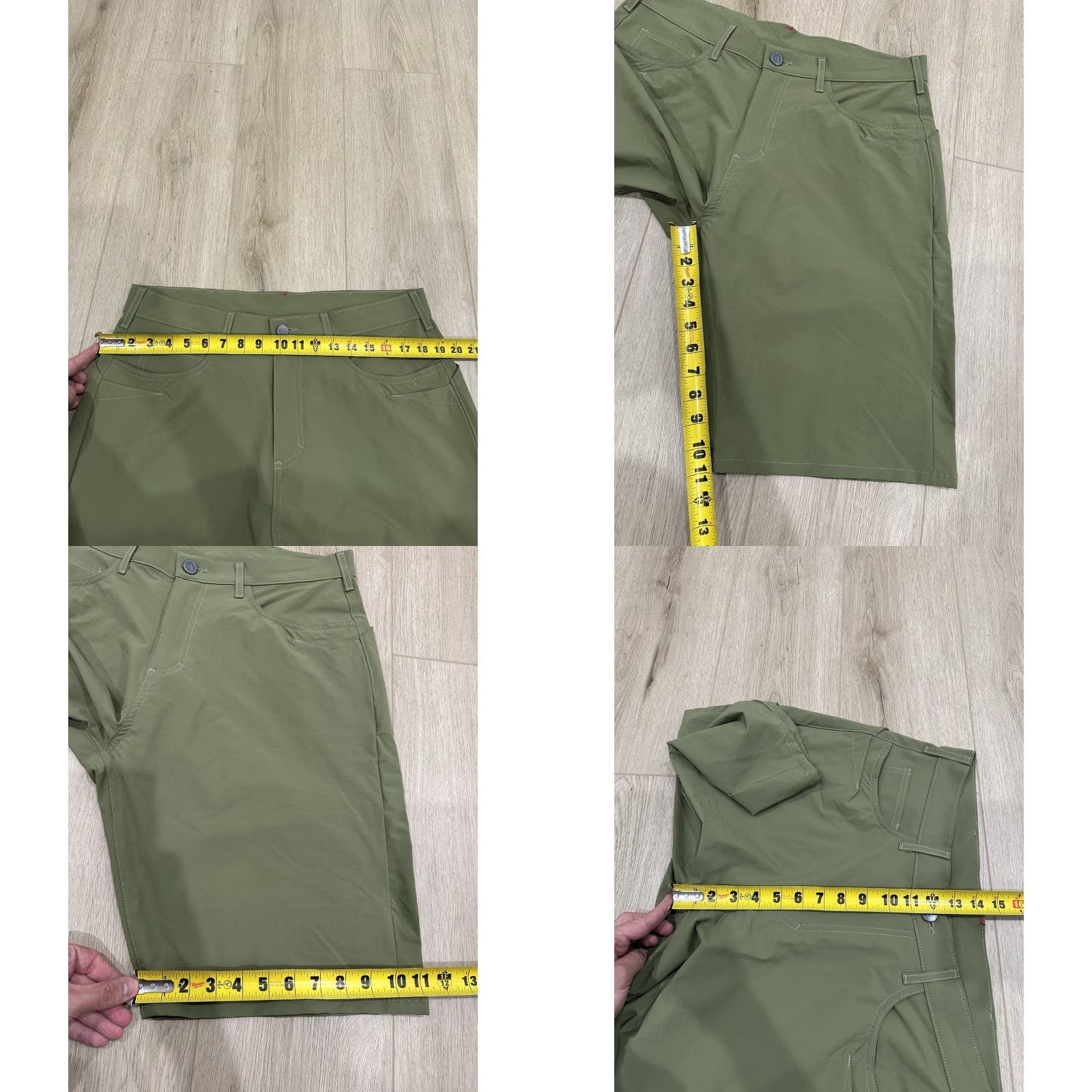 Vintage Adaptiv-X Tek Shorts Mens Green Performance American Made 36 Size US 36 / EU 52 - 9 Thumbnail
