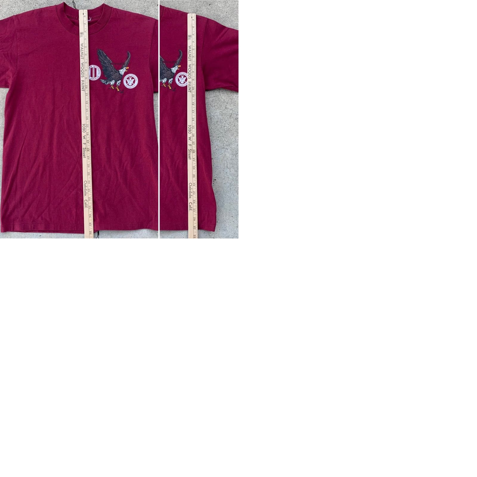 Vintage VINTAGE Vietnam Veterans of America t-shirt burgundy graphics single stitch L Men Crew Neck Short Sleeve Cotton Blend Gift Ready? Size US L / EU 52-54 / 3 - 9 Thumbnail