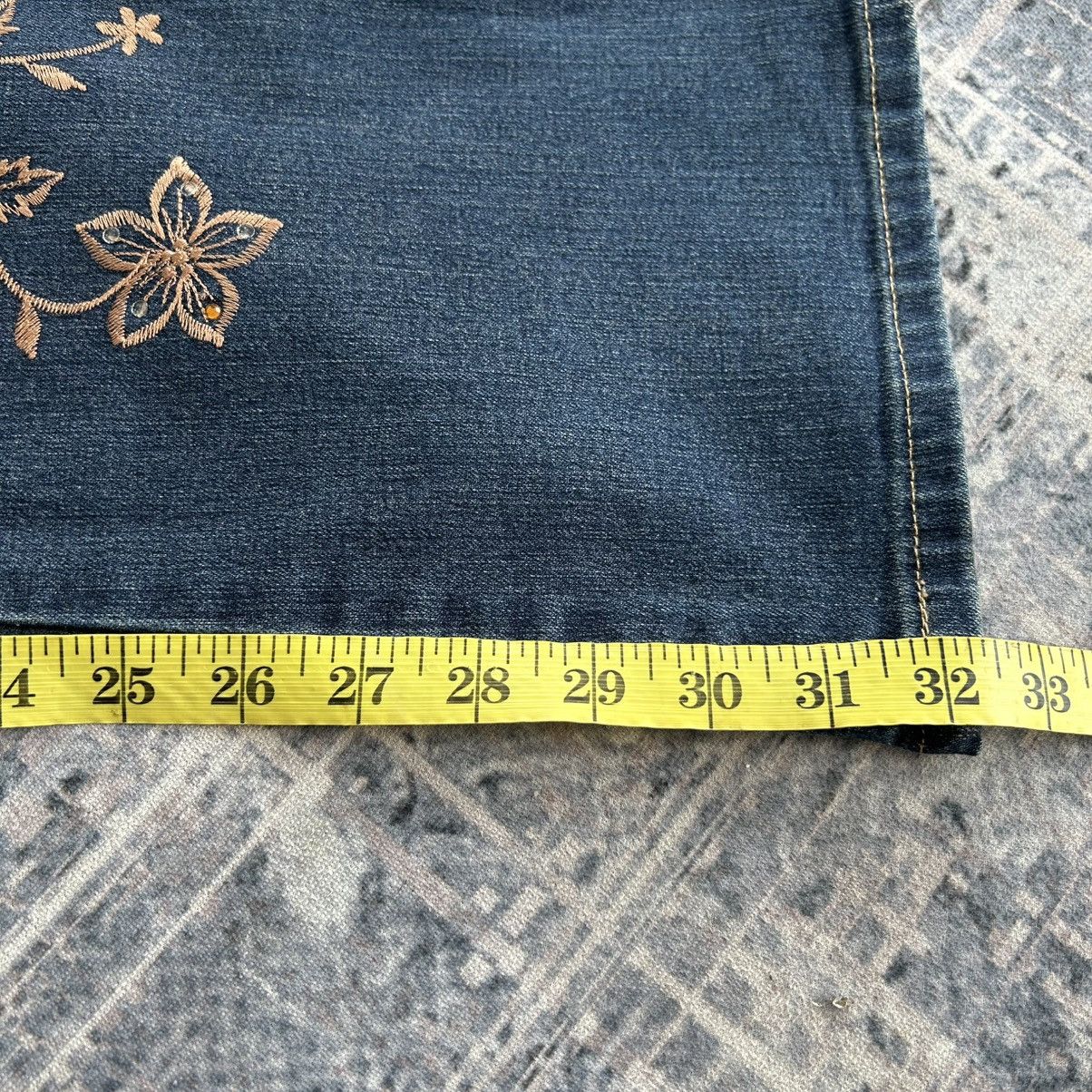 If Six Was Nine Super Flared Flowers Cox Jeans Size US 28 / EU 44 - 20 Thumbnail