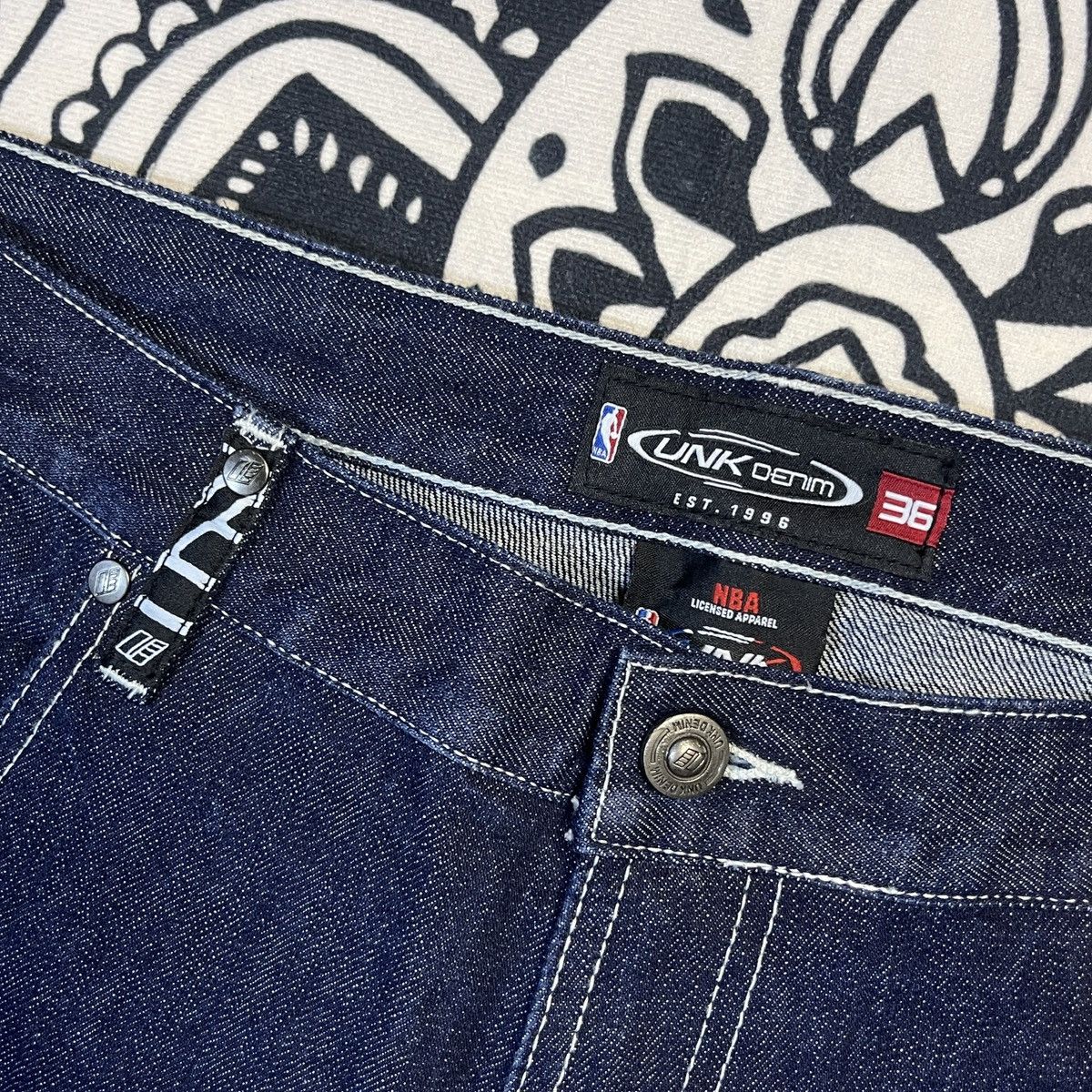 Other “Vintage Unk Nba Denim Heat Size 36” Size US 36 / EU 52 - 12 Thumbnail