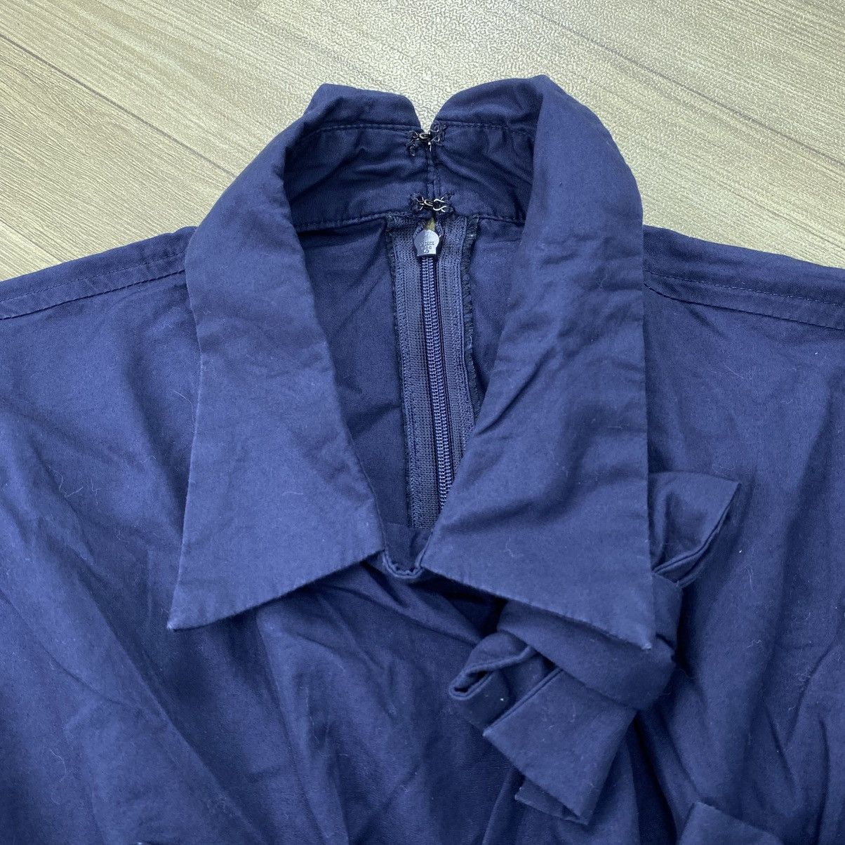 gomme Vintage Gomme Yohji Yamamoto Ruffled Raw-Trim Woven 3D Shirt Size US M / EU 48-50 / 2 - 8 Thumbnail