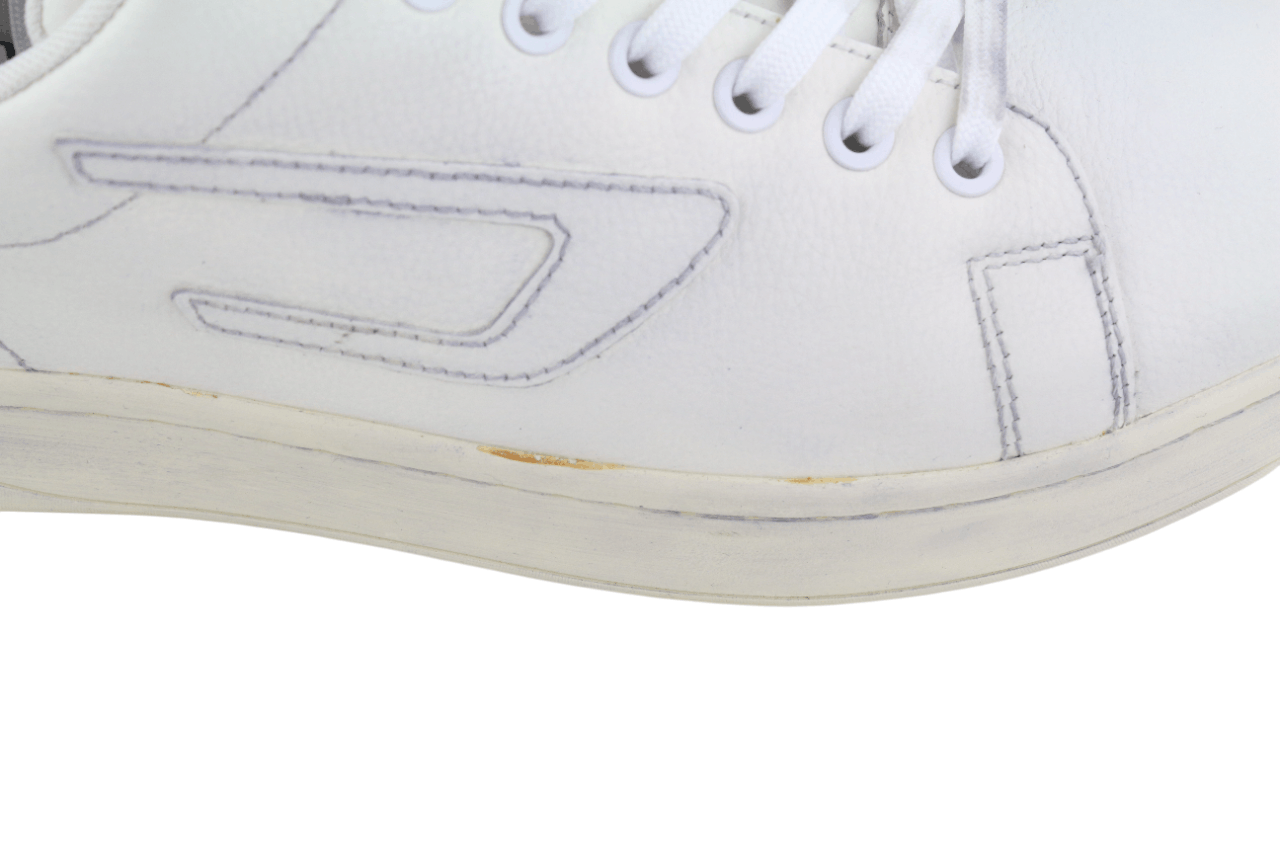 Diesel S-ATHENE LOW EU41 White Leather Lace Light Logo 40557 Size US 8.5 / EU 41-42 - 13 Thumbnail