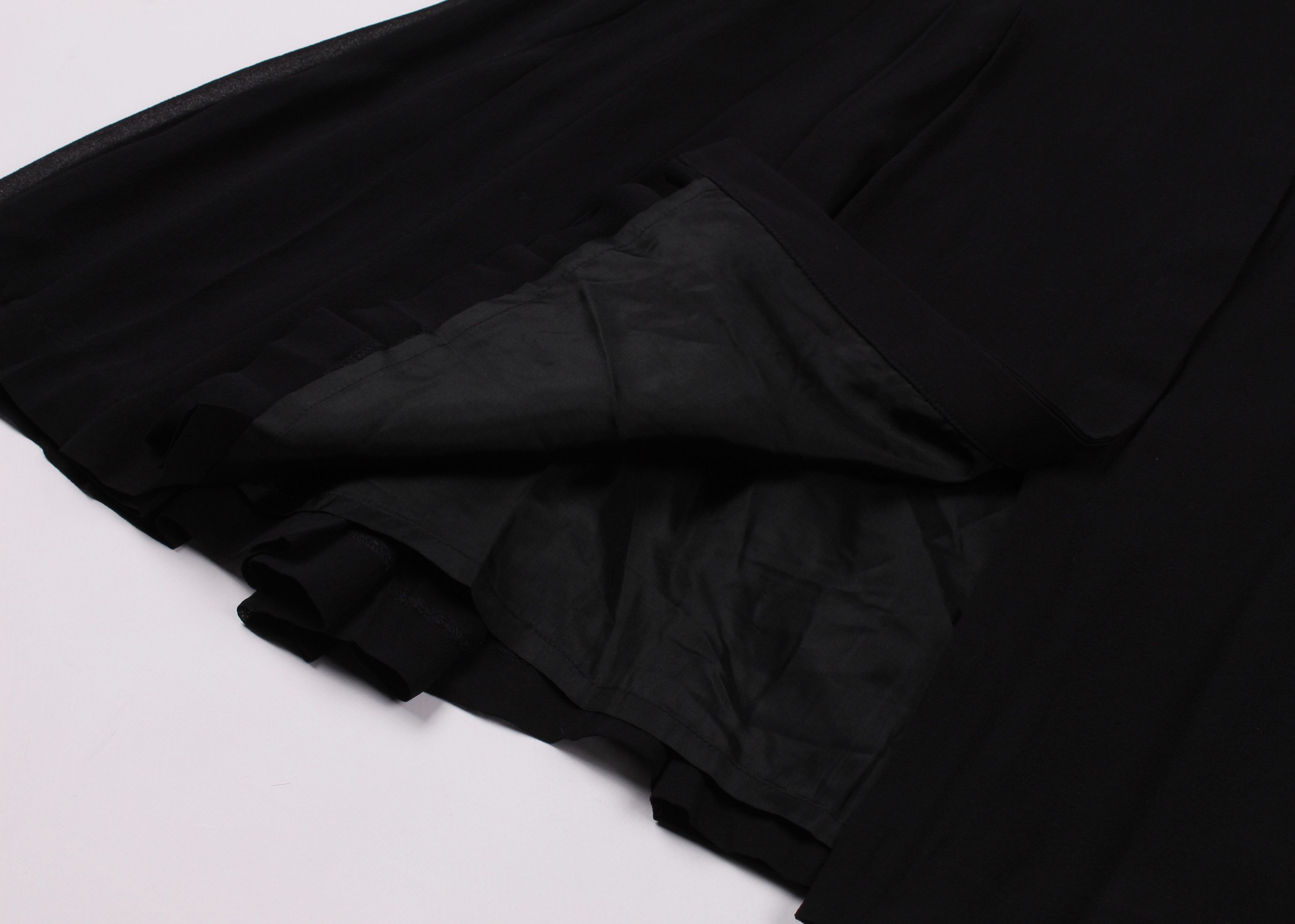 H&M × Karl Lagerfeld Vintage Karl Lagerfeld for H&M Silk Midi Flared Skirt Size 28" / US 6 / IT 42 - 5 Thumbnail