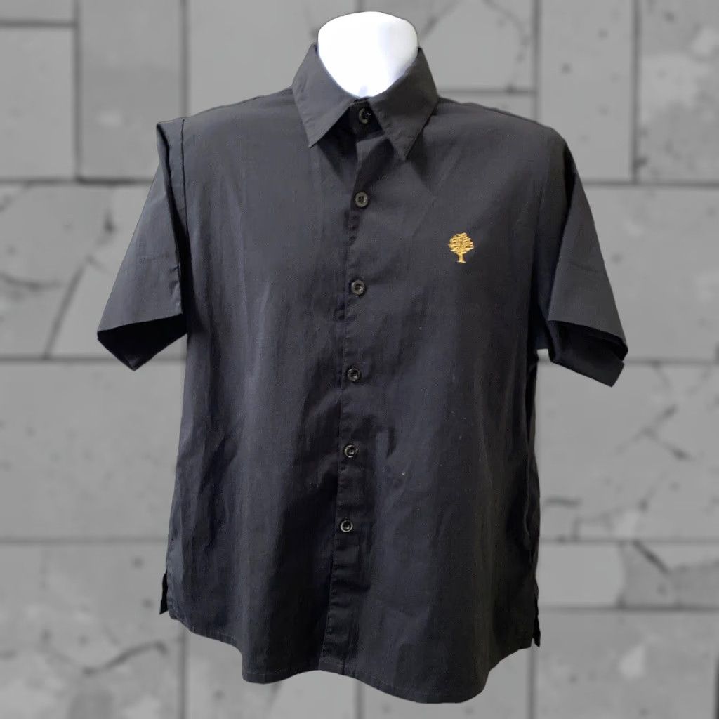 Vintage Noel Asmar Shirt Mens Black Short Sleeve Button-Up Size L Size US L / EU 52-54 / 3 - 1 Thumbnail