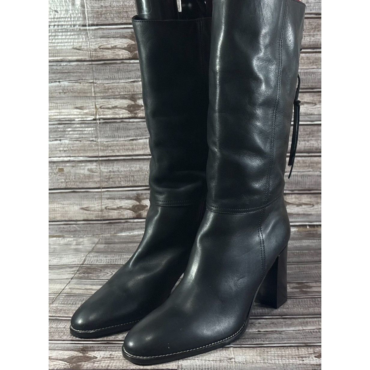 Coach Coach P438 Coty Leather Back Laces Mid-Calf Boots Size 11 B Size US 11 / IT 41 - 1 Thumbnail