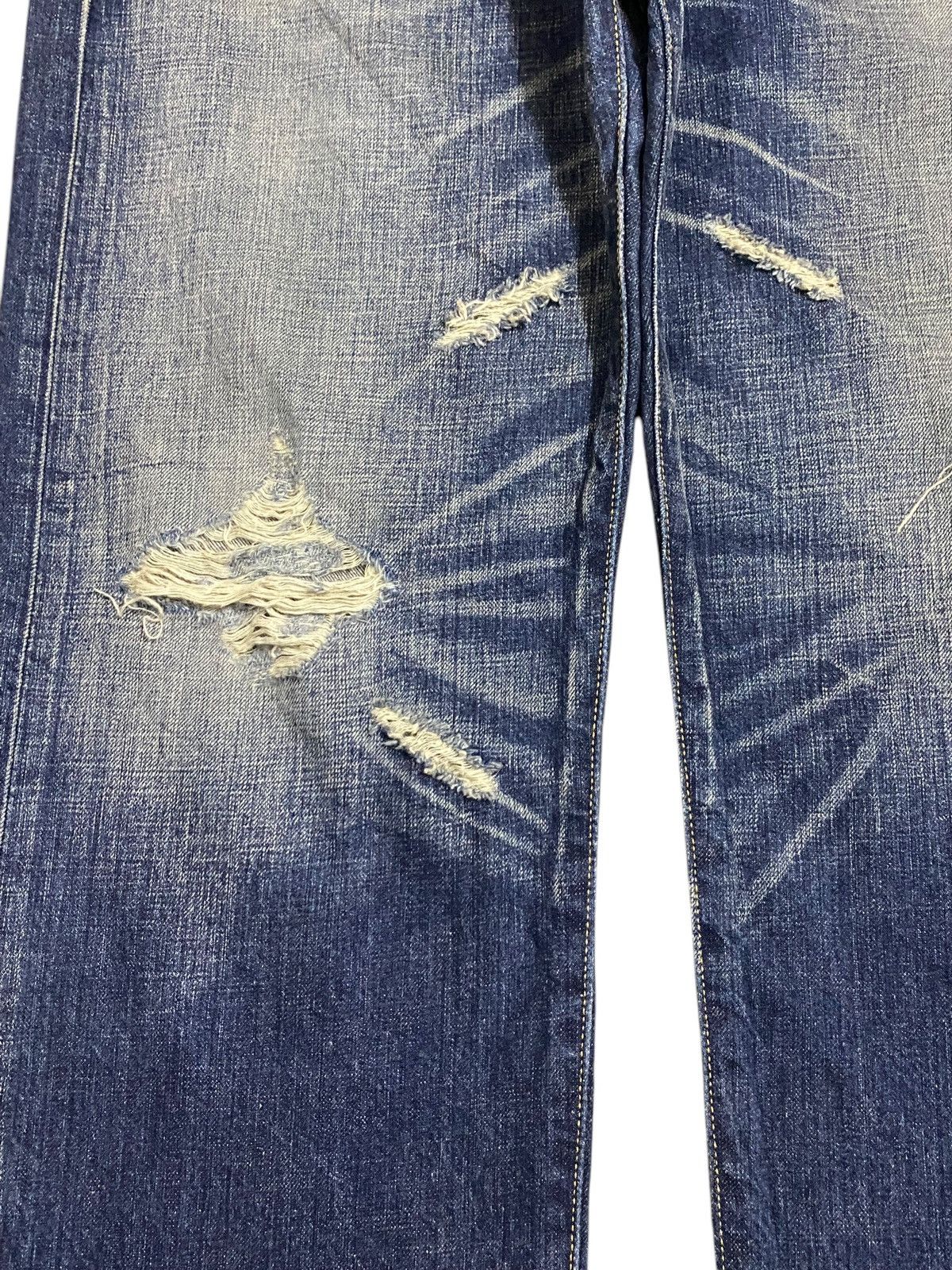 Levi's Vintage Clothing Vintage Levis501 Y2K Faded Distressed Style Loose Jeans Size US 35 - 9 Thumbnail