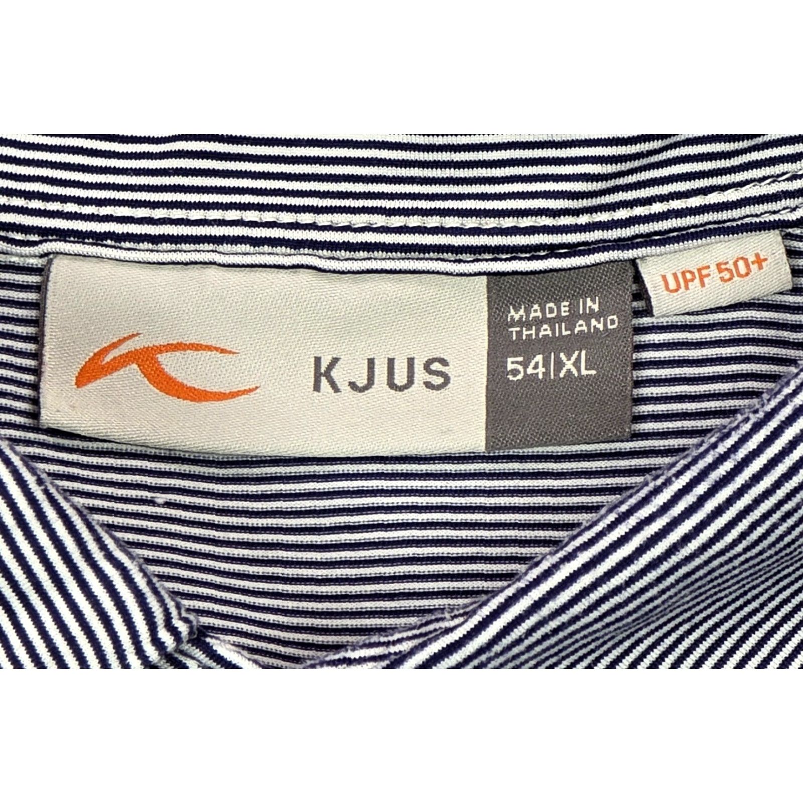 KJUS KJUS Polo Shirt Blue White Men's Lanai Manele Stripe Short Sleeve Golf 54 XL Polo Shirt Mens Blue White Stripe Sports Hawaii 54 XL Size US XL / EU 56 / 4 - 7 Thumbnail
