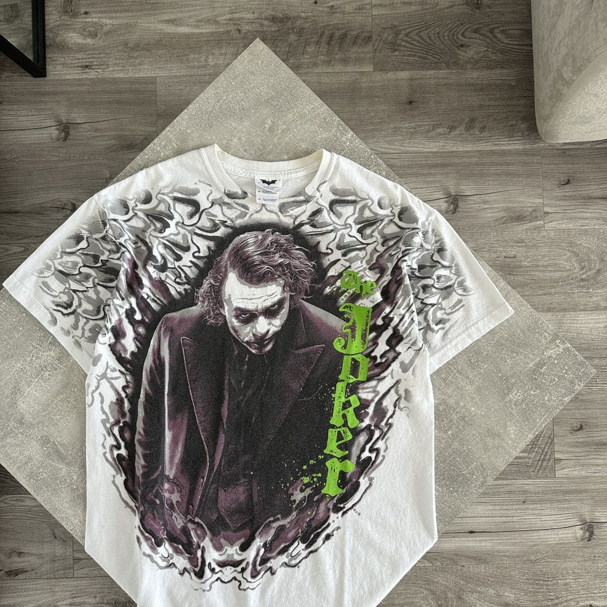 Vintage Vintage 00s Joker DC Comics AOP tee rare y2k Batman Marvel Size US M / EU 48-50 / 2 - 2 Thumbnail